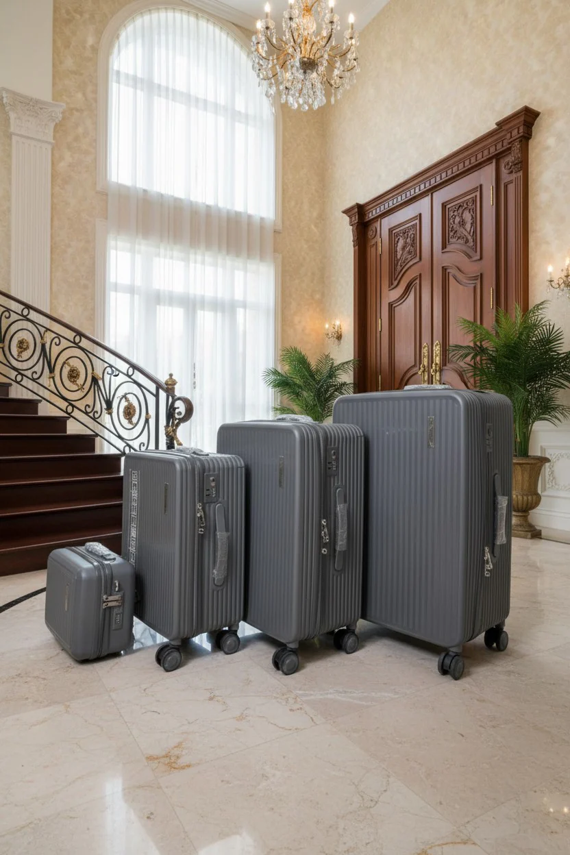 4-Piece Spinner Travel Bag Set with Double Zippers - Image 2