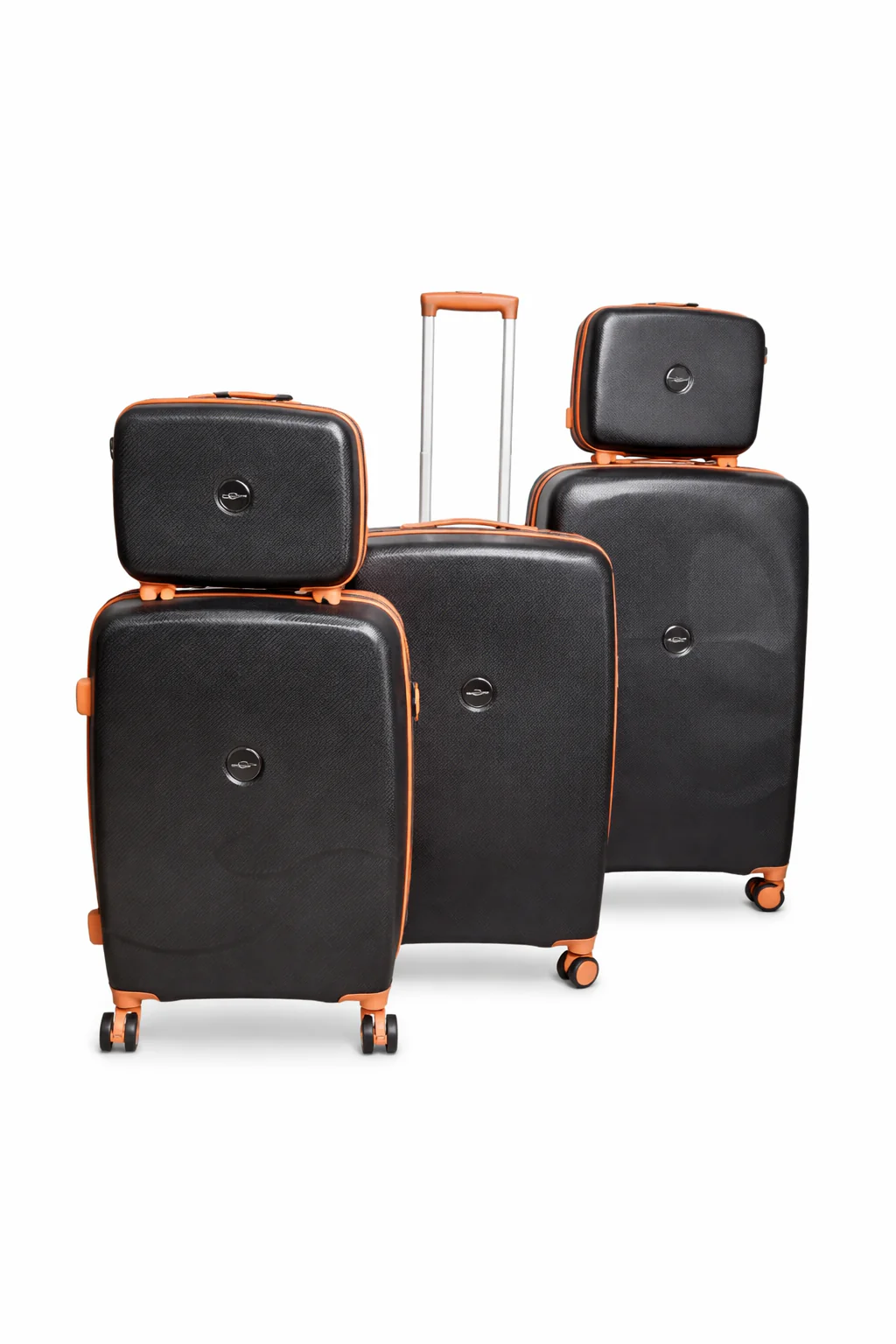 5-Piece Black Spinner Luggage Set - Image 2
