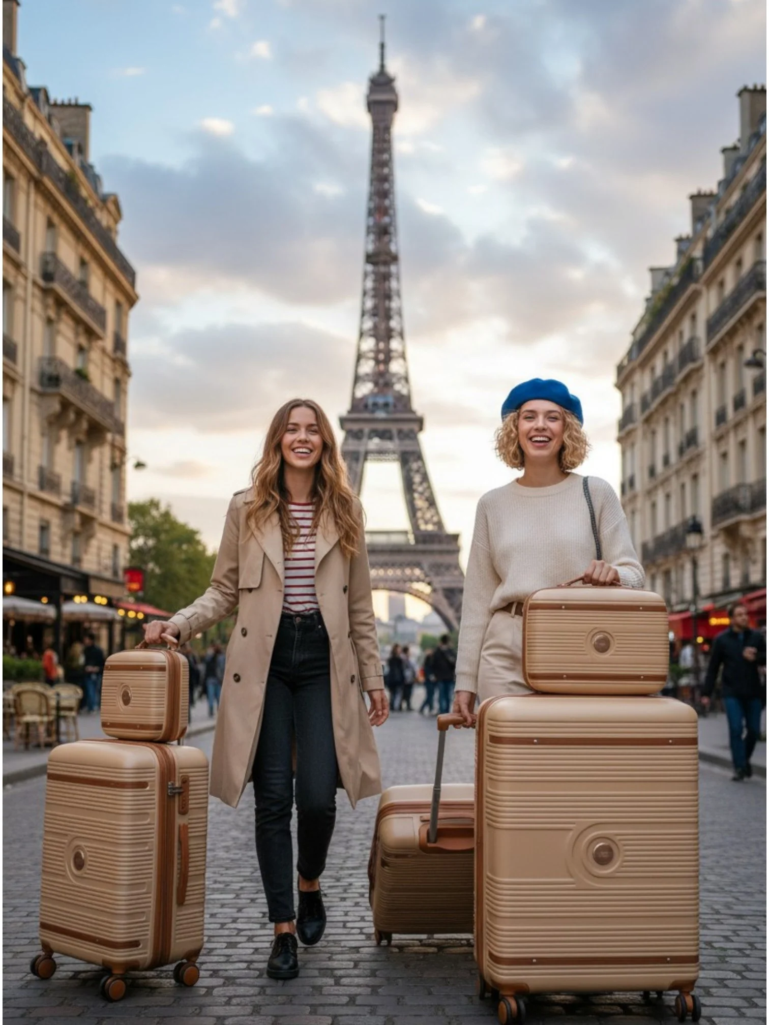 5-Piece Spinner Travel Bag Set with Double Zippers