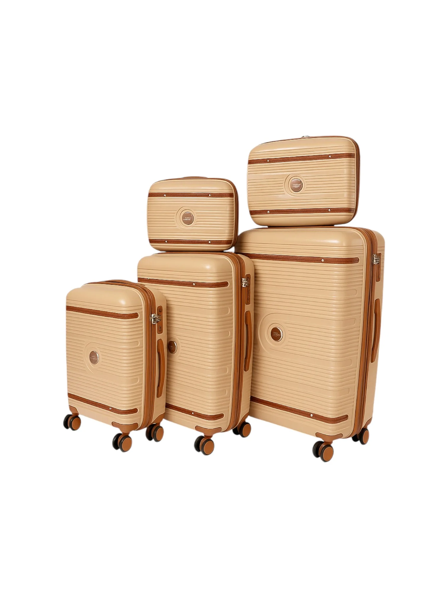 5-Piece Spinner Travel Bag Set with Double Zippers - Image 3