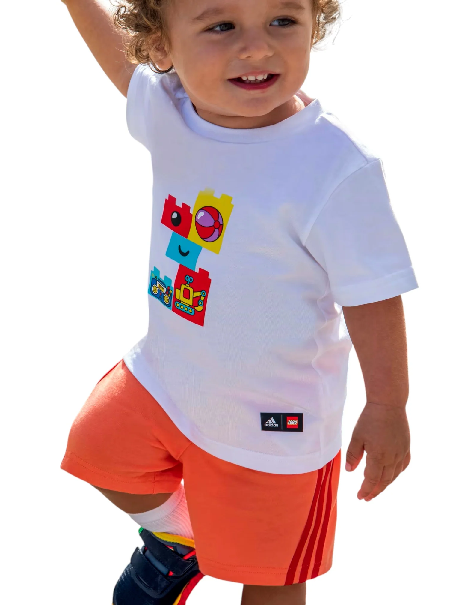Adidas Kids Orange Sports Shorts