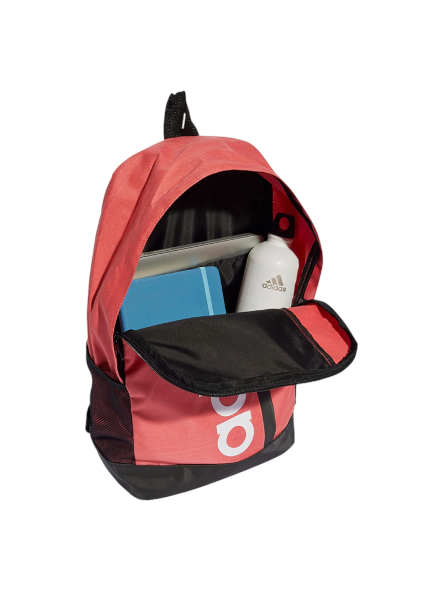 Adidas Unisex Peachy Pink Essentials Linear Printed Backpack - Image 3