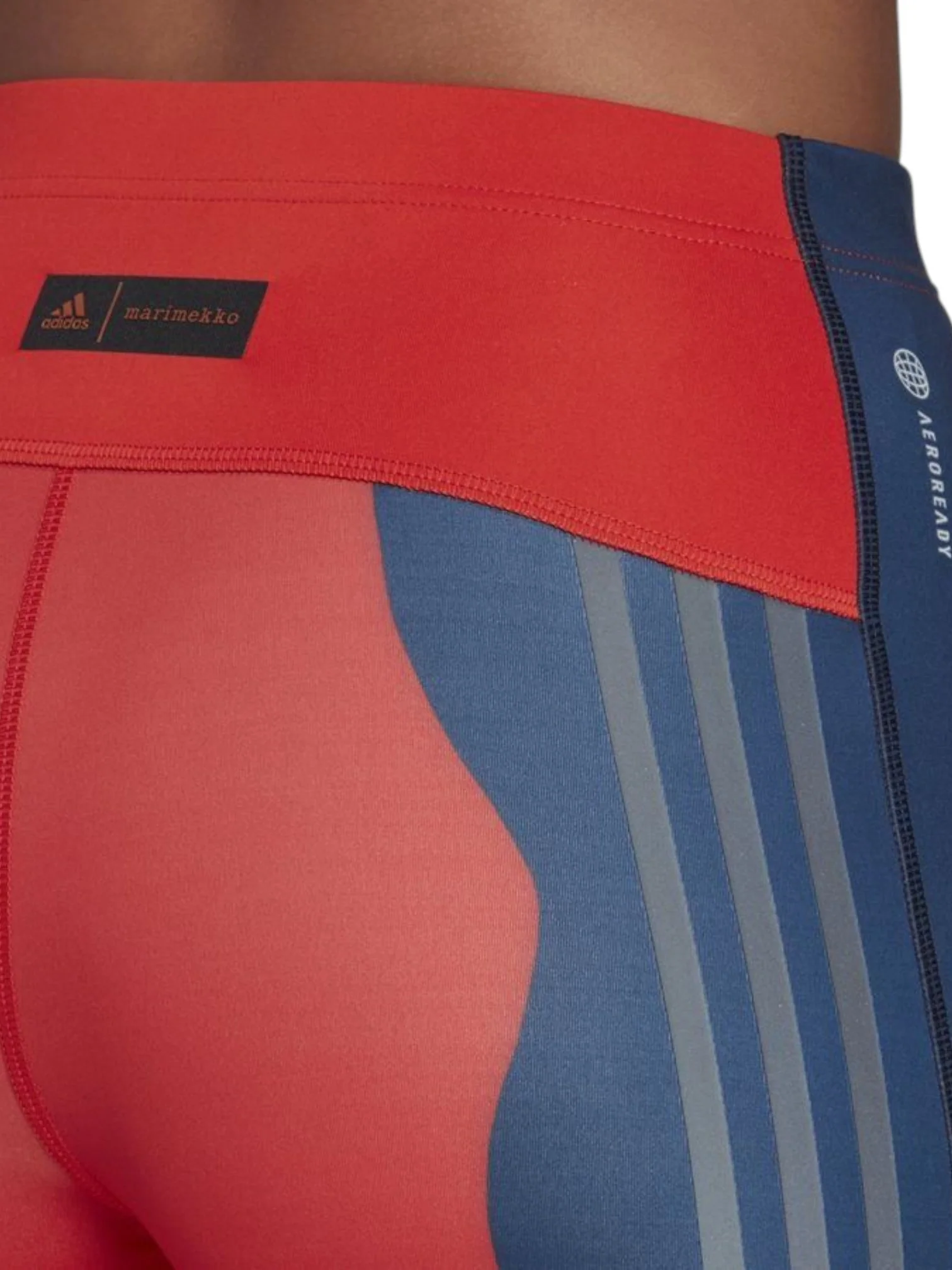 Adidas Women’s X Marimekko Run Icons 3‑Stripes 7/8 Running Tights - Image 4