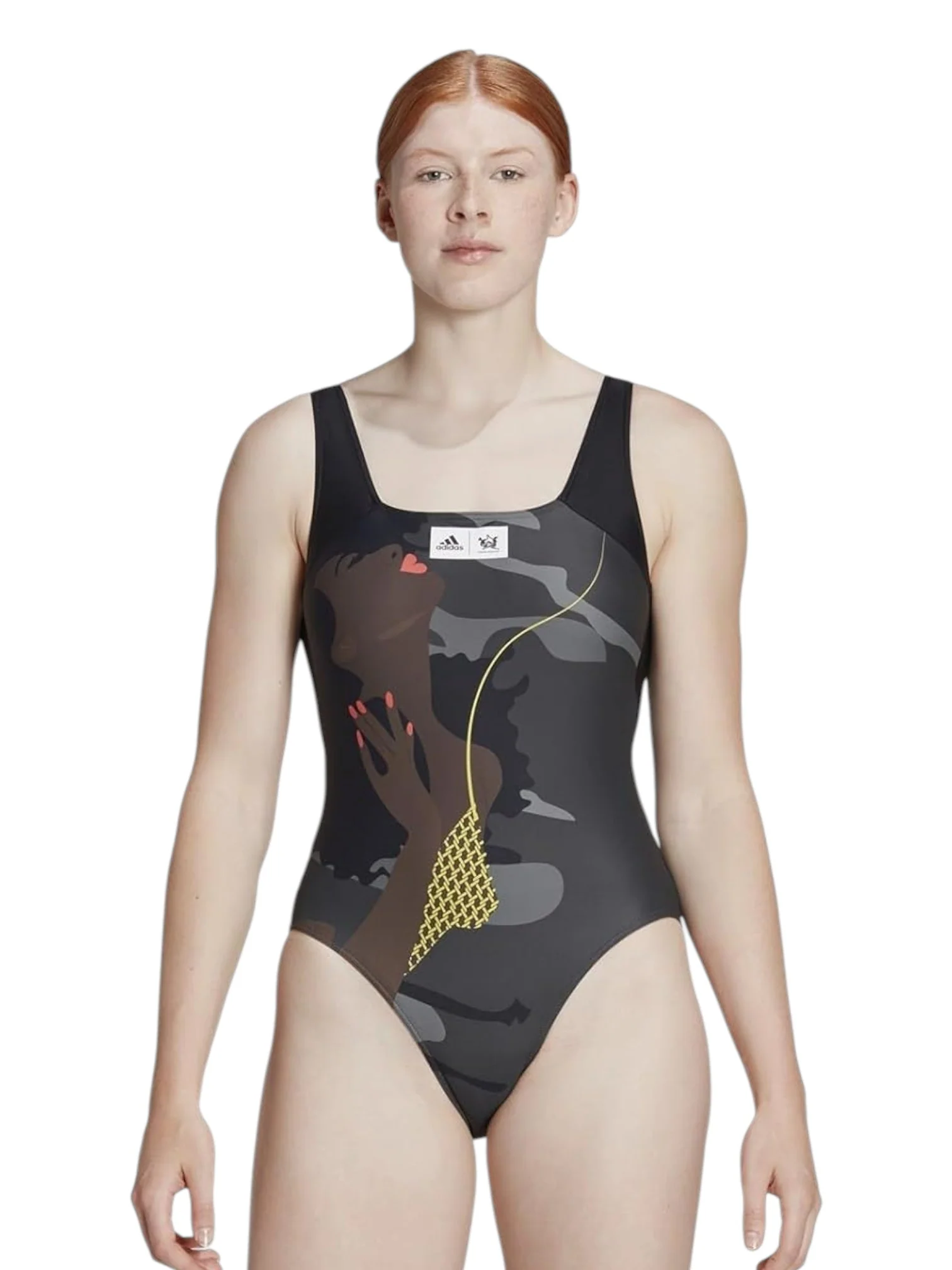 Adidas Women's Black Thebe Magugu Swimsuit