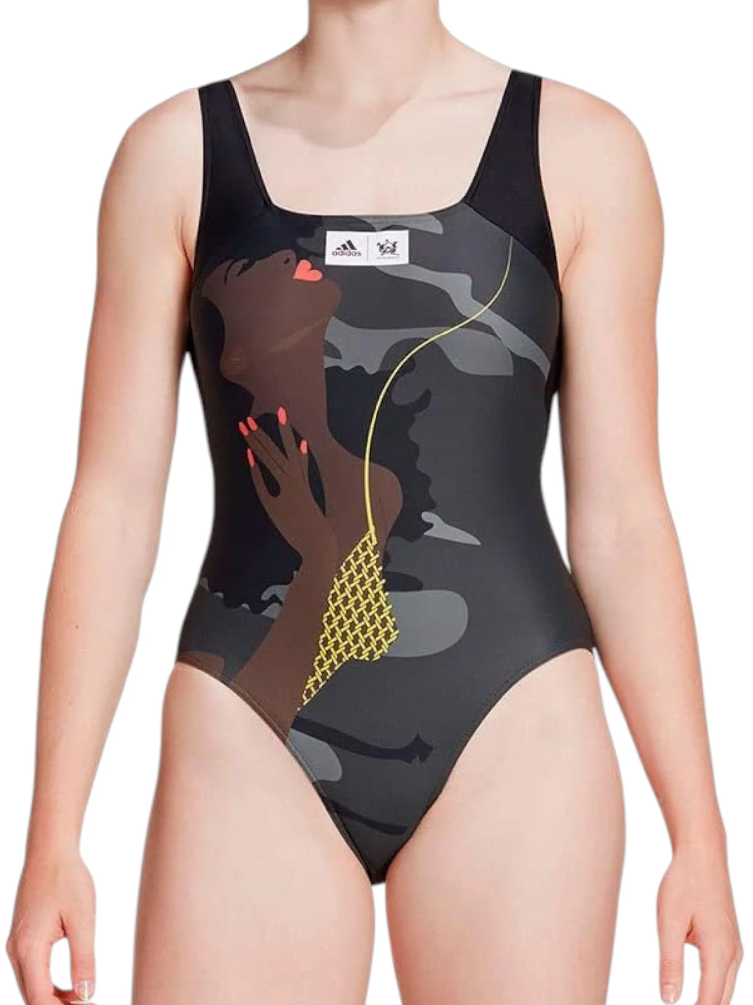 Adidas Women's Black Thebe Magugu Swimsuit - Image 2