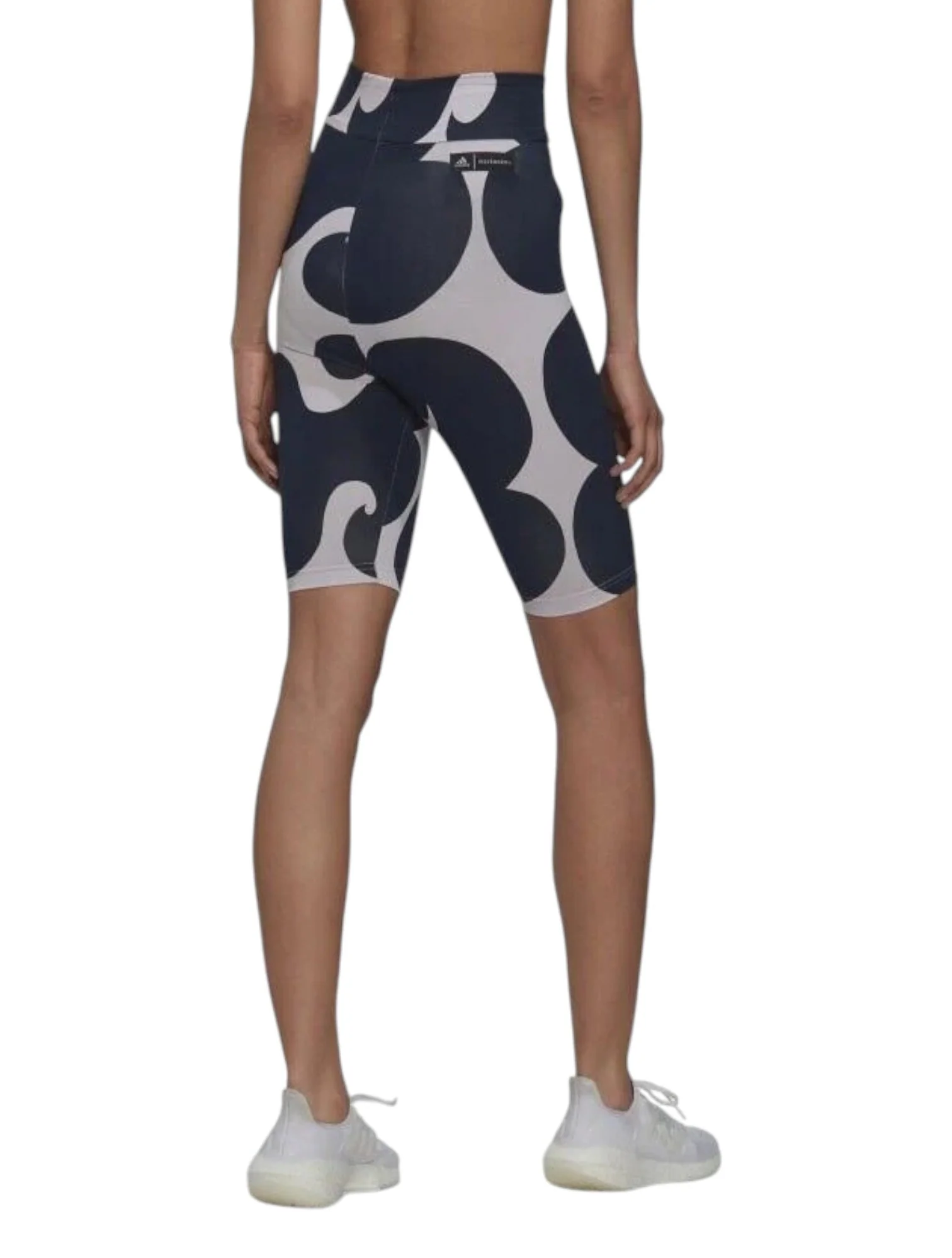 Adidas x Marimekko Women’s Navy Blue Knee-Length Ribbed Shorts - Image 3