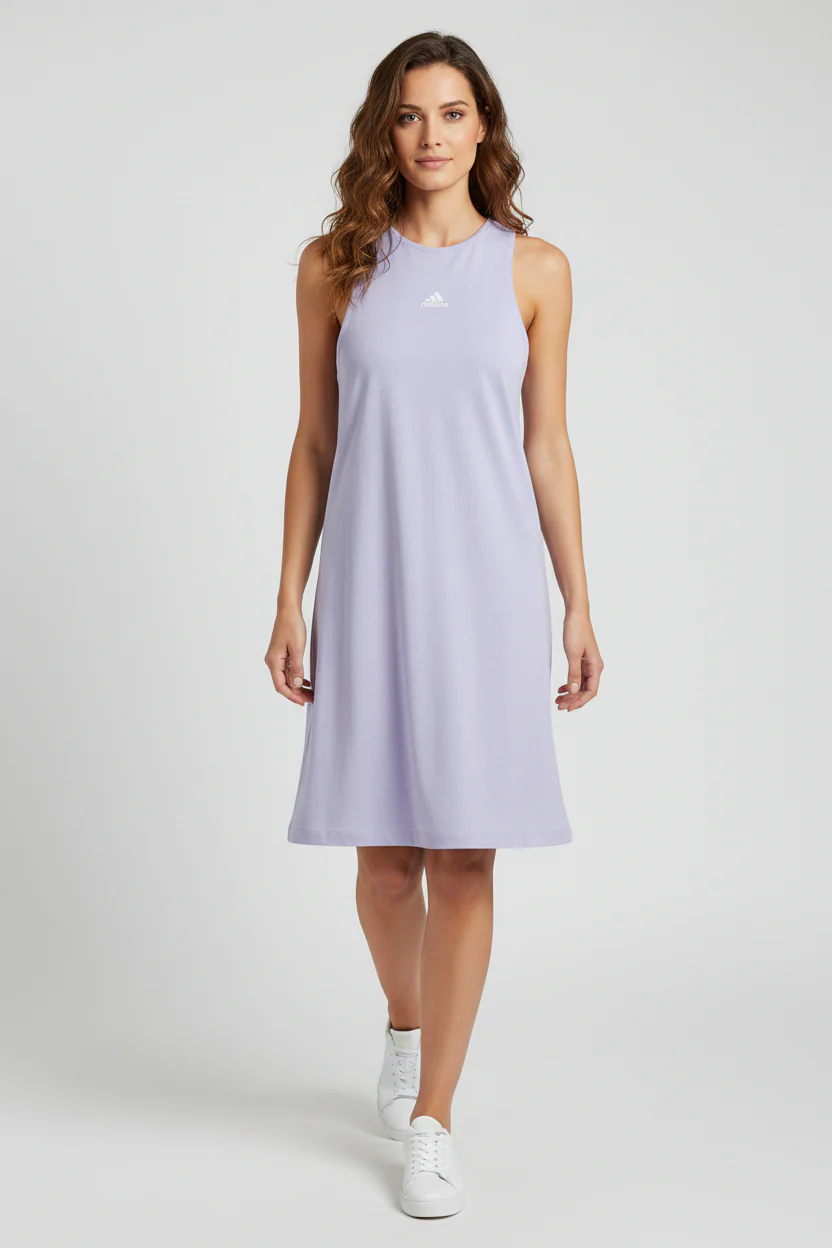 Adidas X Zoe Saldana Light Purple Tank Dress
