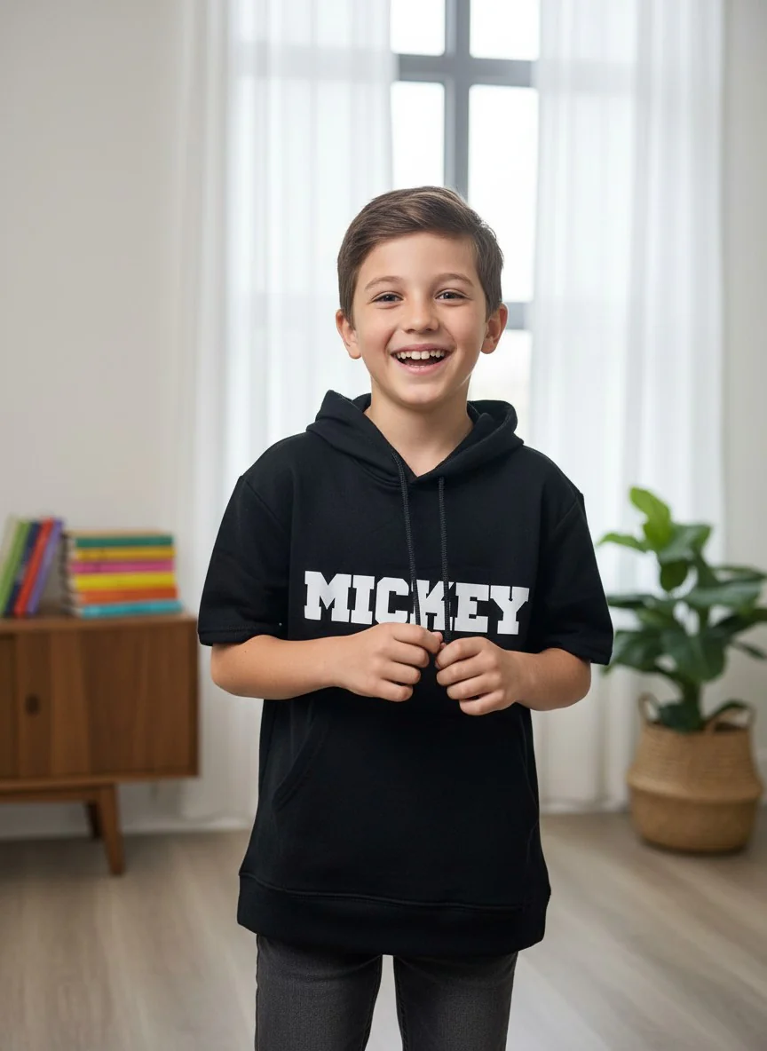 Antler Boys’ Black Mickey Hoodie - Image 2