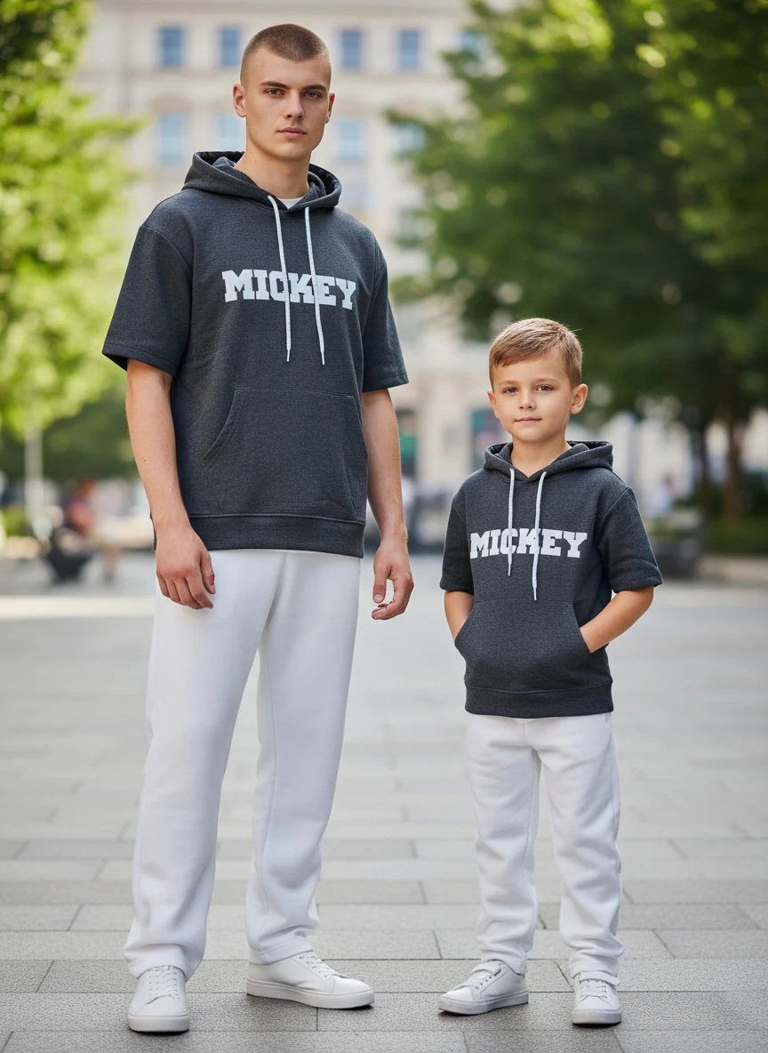 Antler Boys’ Dark Grey Mickey Hoodie - Image 2