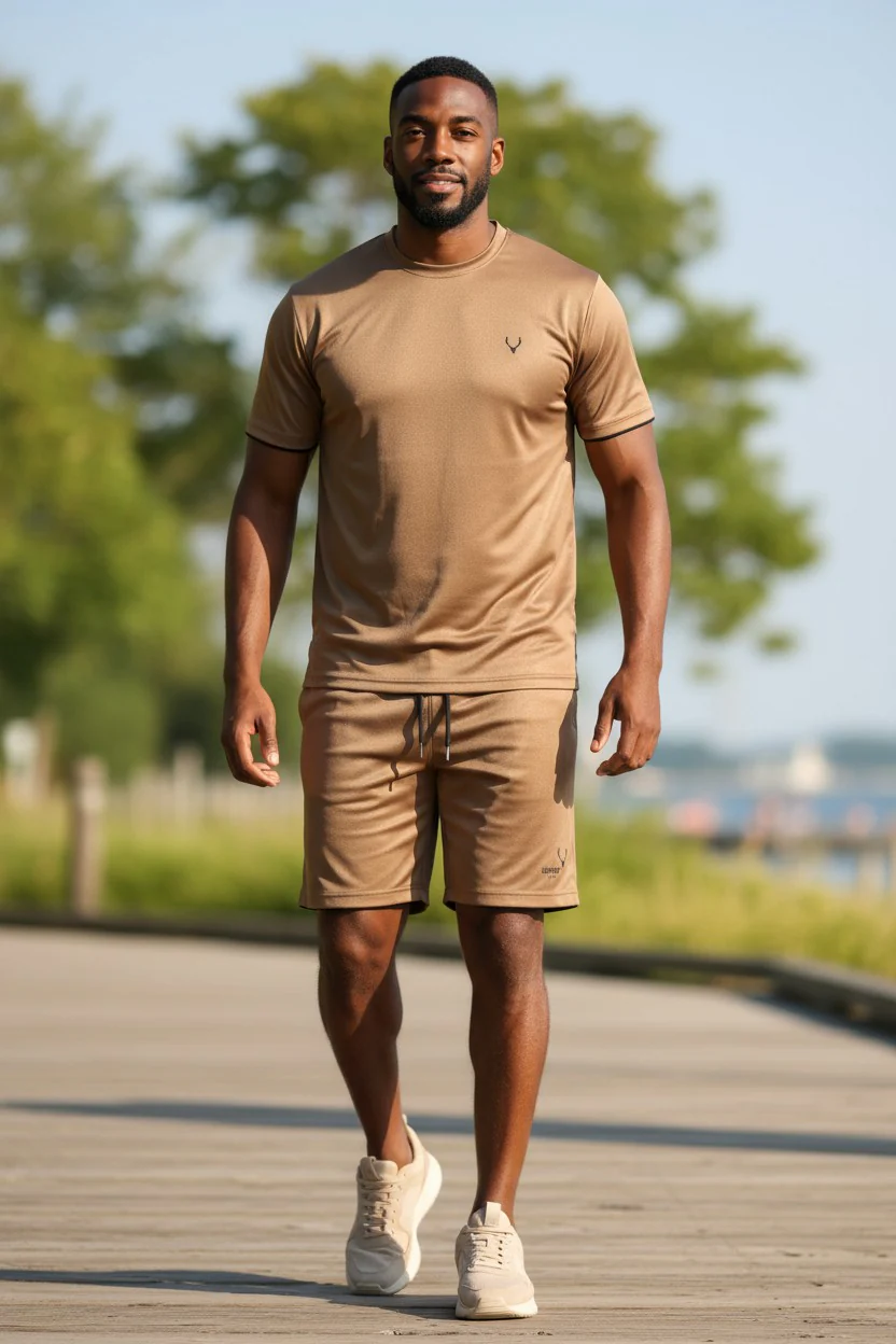 Antler Men’s Copper Logo Summer T-Shirt & Shorts Set