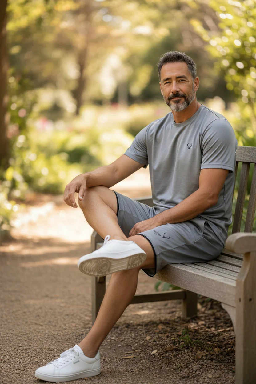 Antler Men’s Silver Logo Summer T-Shirt & Shorts Set