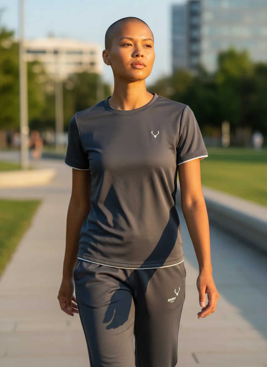 Antler Women’s Grey Logo T-Shirt & Pants Set
