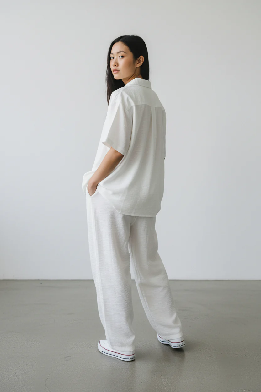 Antler Women’s White Short-Sleeve Top & Pants Set - Image 2