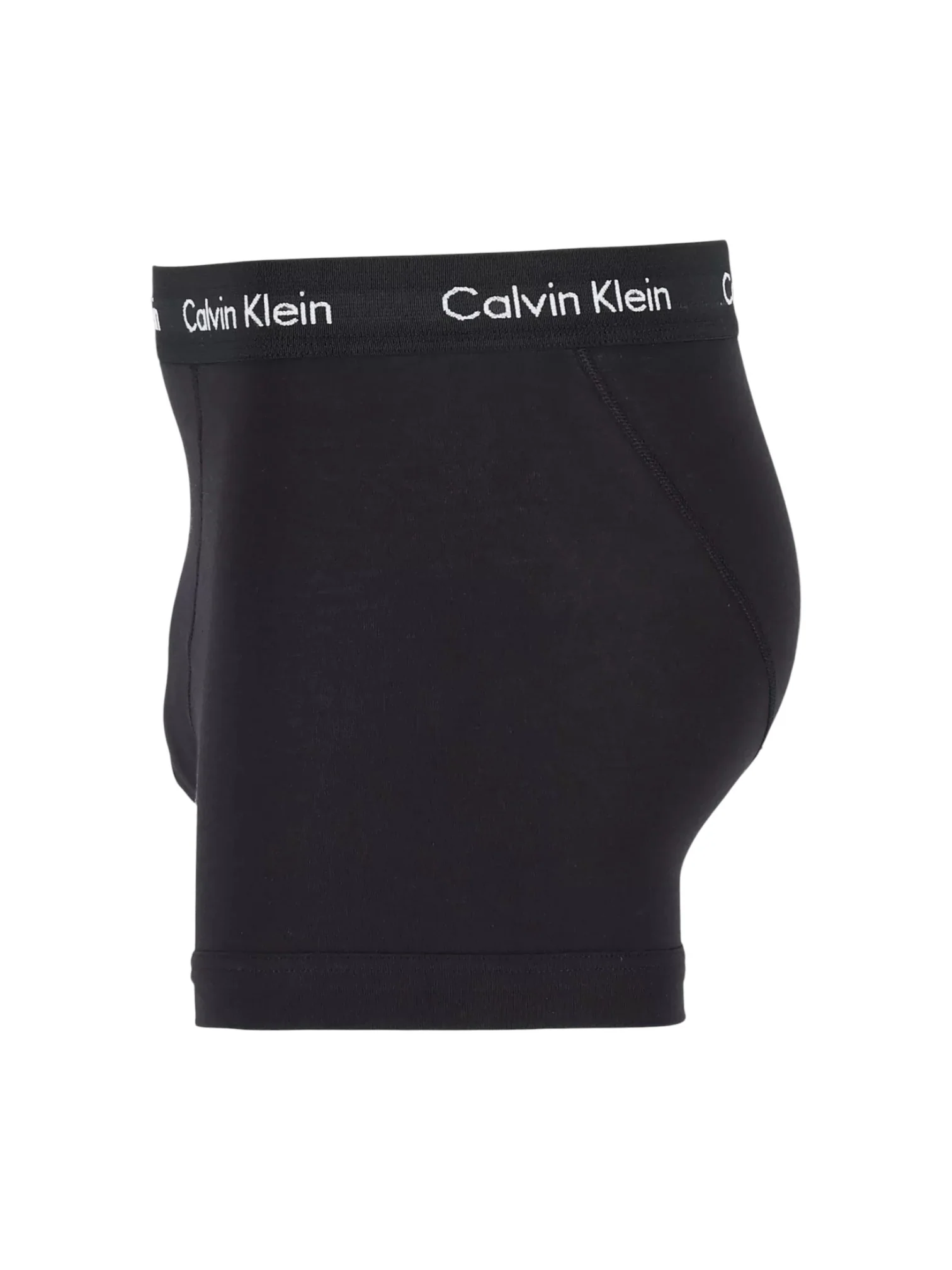 Calvin Klein Men’s Black Cotton Stretch Trunks 3-Pack (Black Waistband) - Image 4