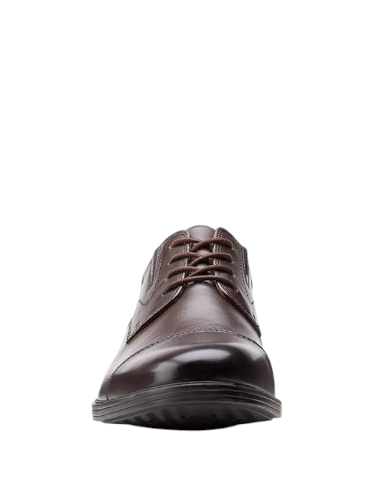 Clarks Men’s Whiddon Cap Dark Brown Leather Slip-On Shoes - Image 2
