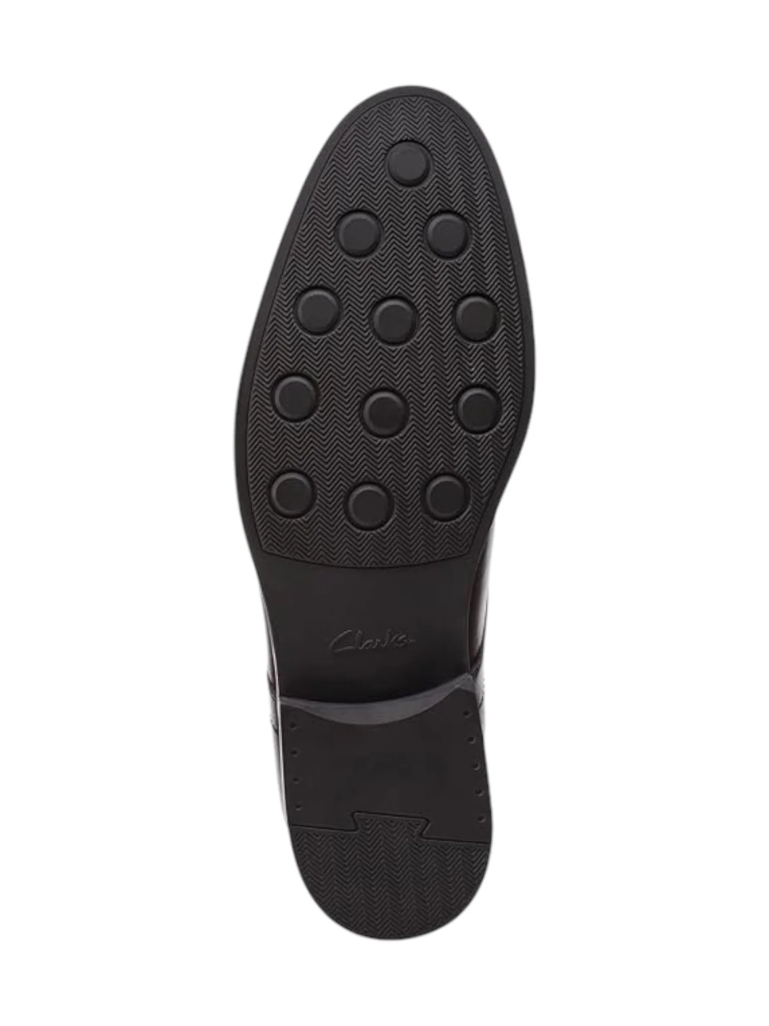 Clarks Men’s Whiddon Cap Dark Brown Leather Slip-On Shoes - Image 5