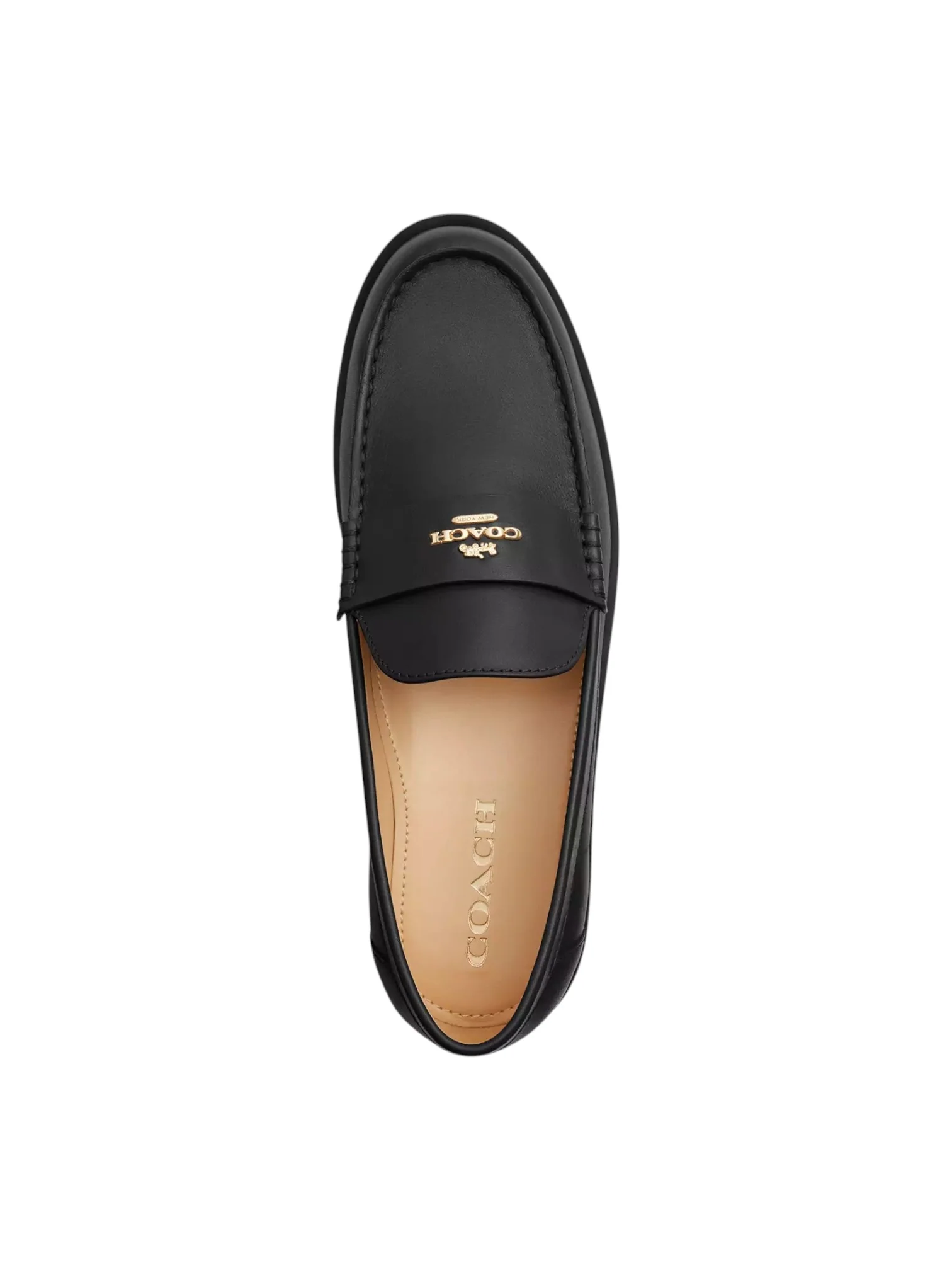 Coach Janie Black Leather Women’s Loafer Shoes - Image 2