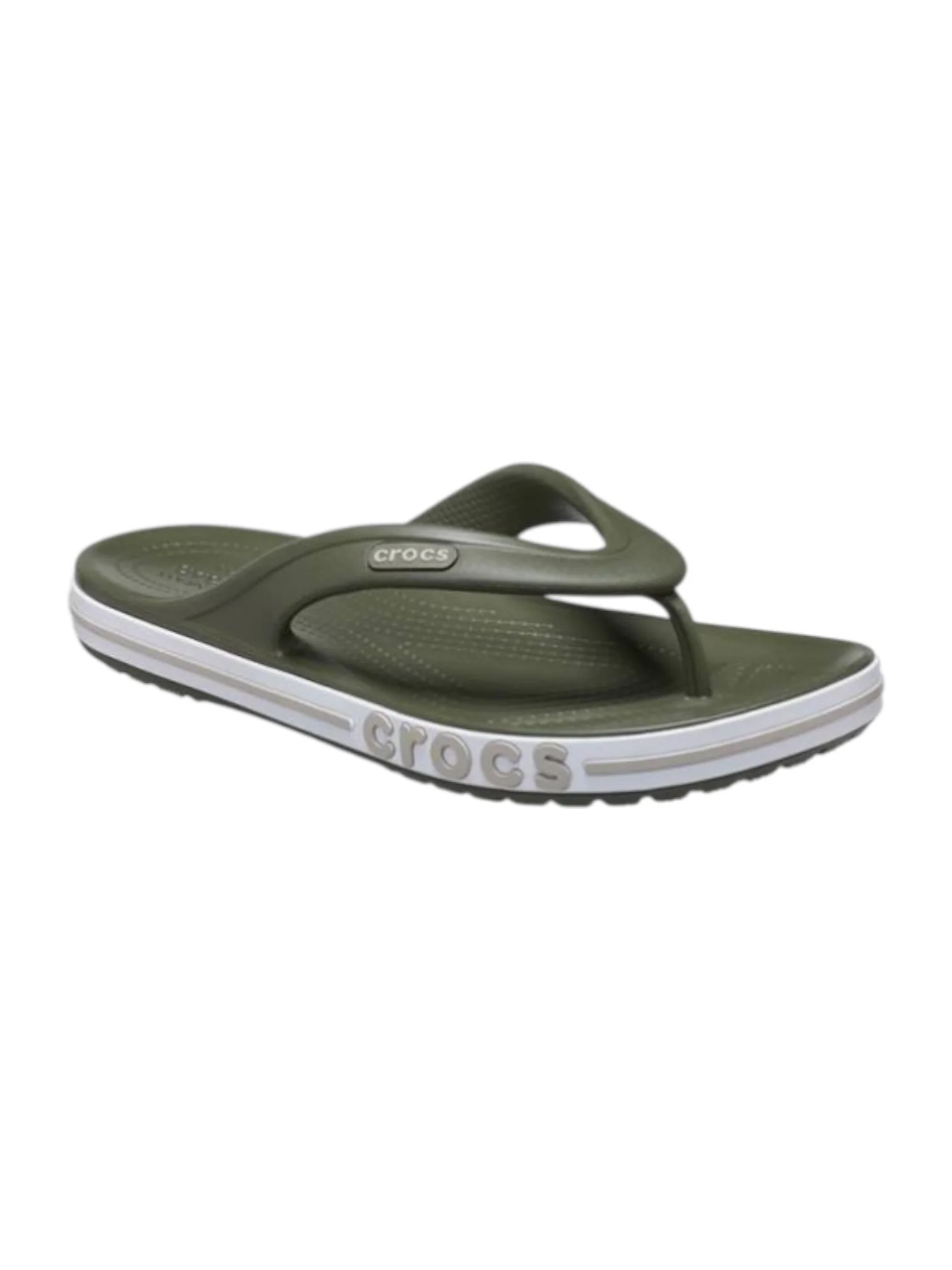 Crocs BayaBand Flip Army Green/Cobblestone Unisex Adult Clog - Image 5
