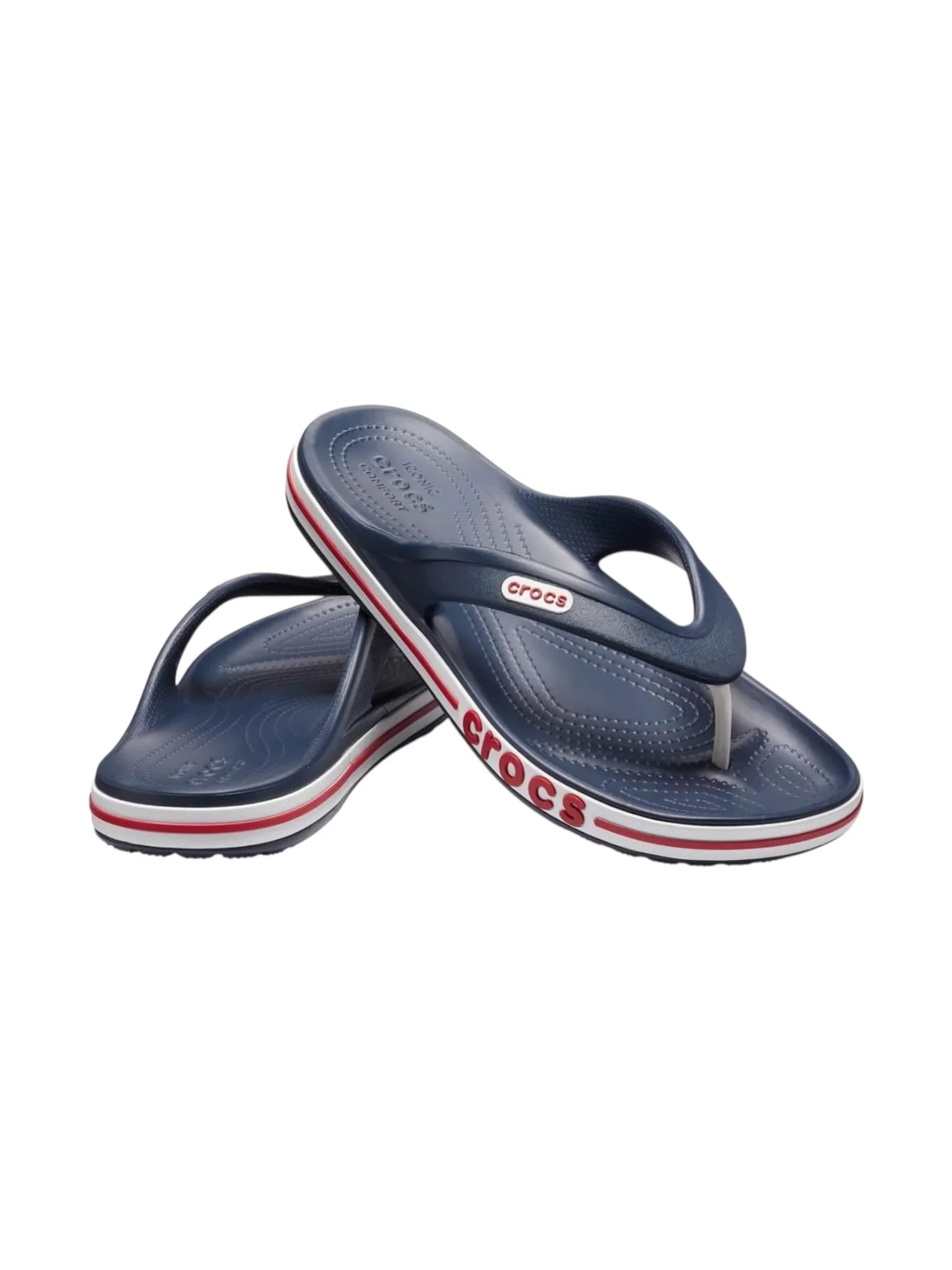 Crocs BayaBand Flip Navy Blue/Pepper Unisex Adult Clog - Image 2