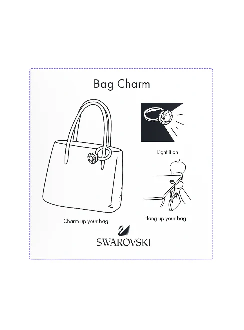 Crystal LED Bag Charm - Image 3