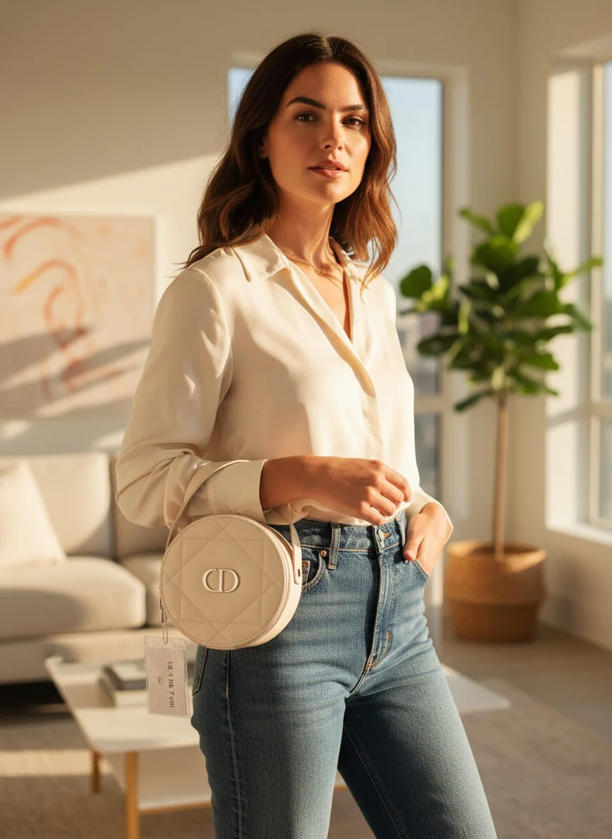 Dior Beauty Round Makeup Vanity Case