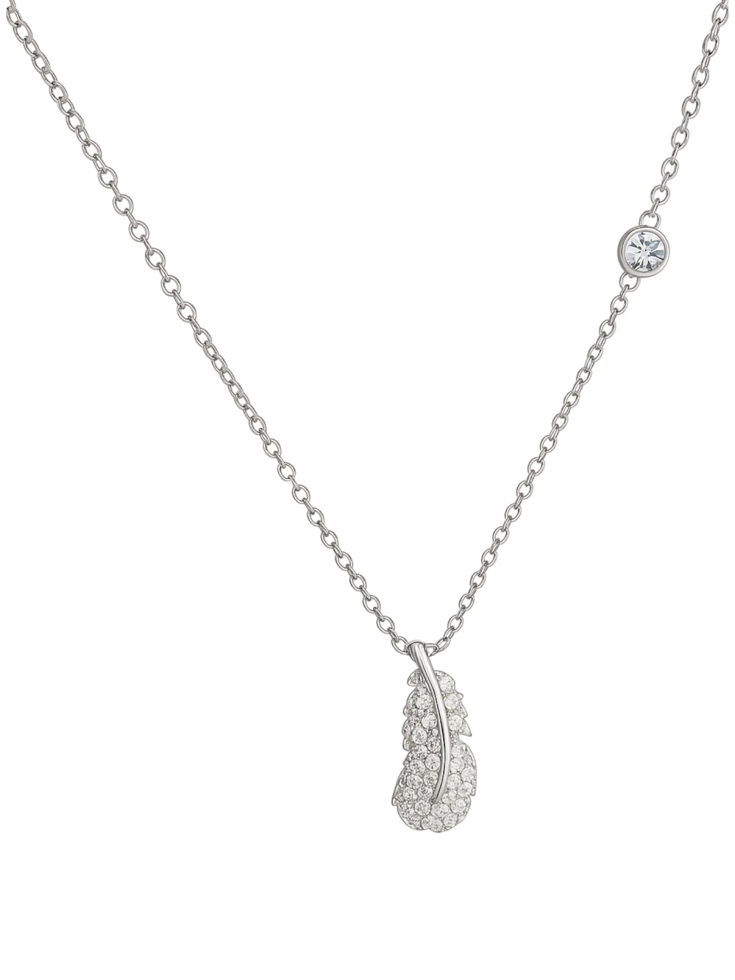 Feather Swarovski Necklace