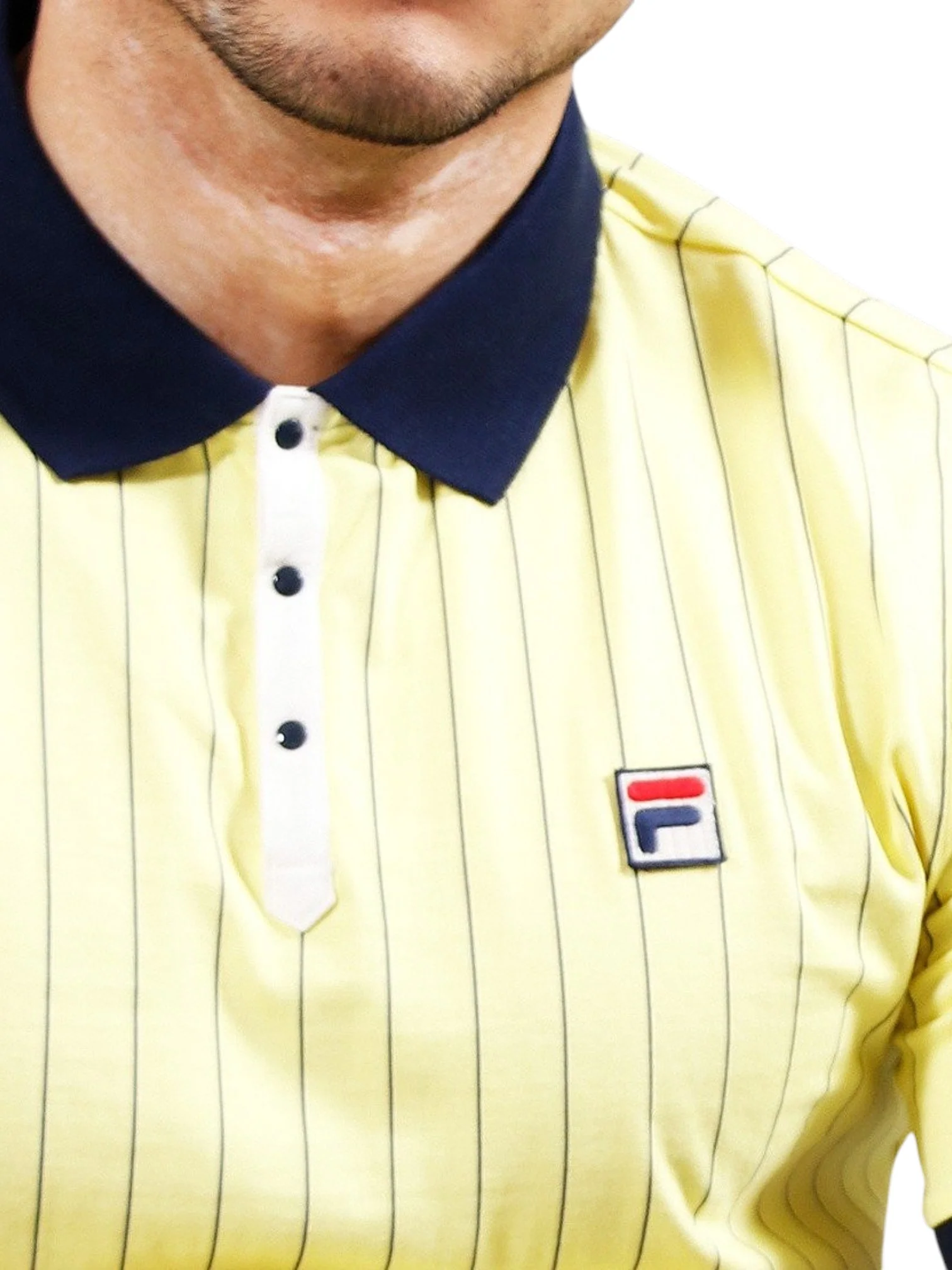 Fila Men’s Yellow Classic Polo T-Shirt - Image 4