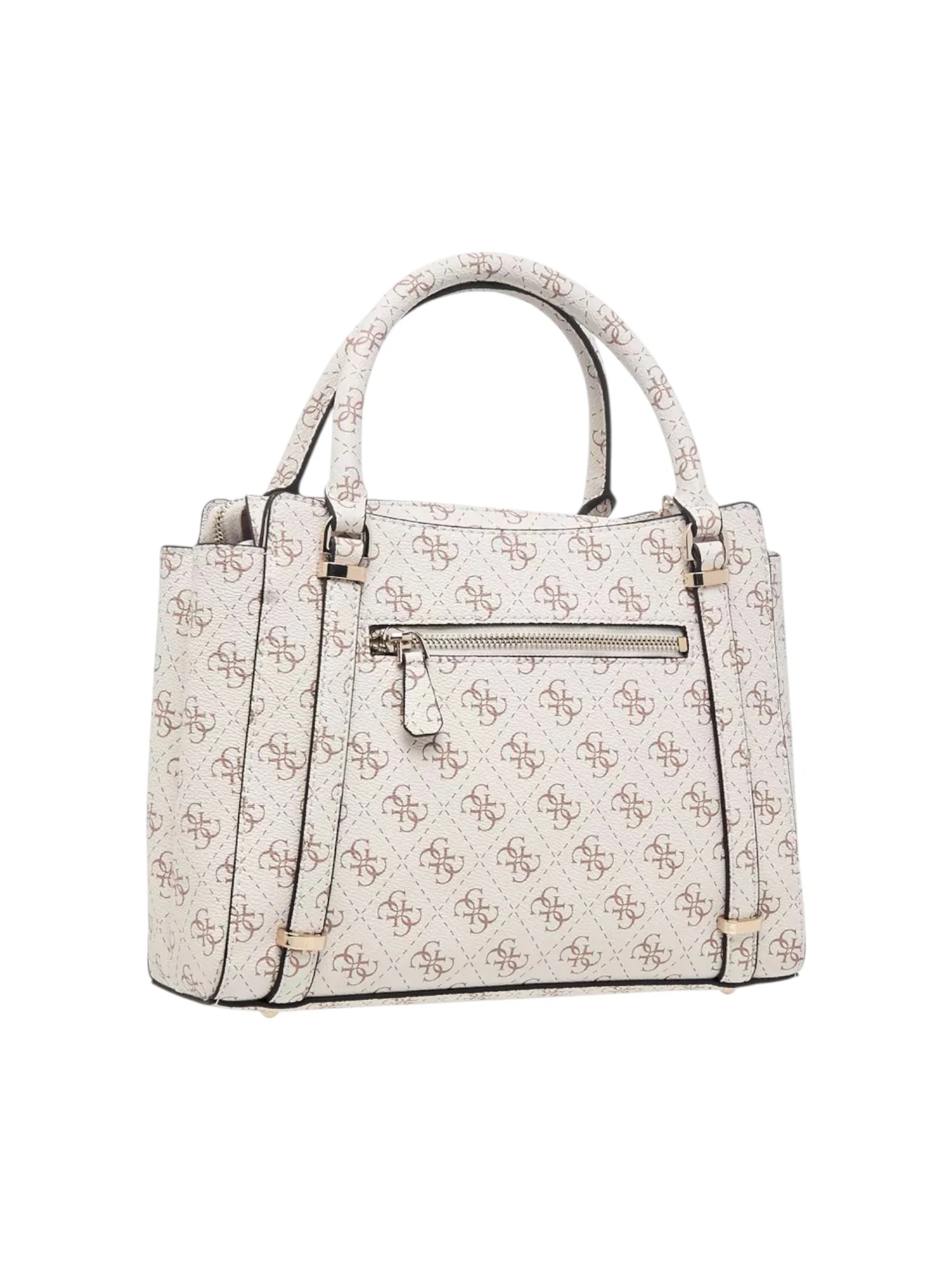 Guess Daryna Printed Tote Bag with Double Handle and Zip Closure - Image 4