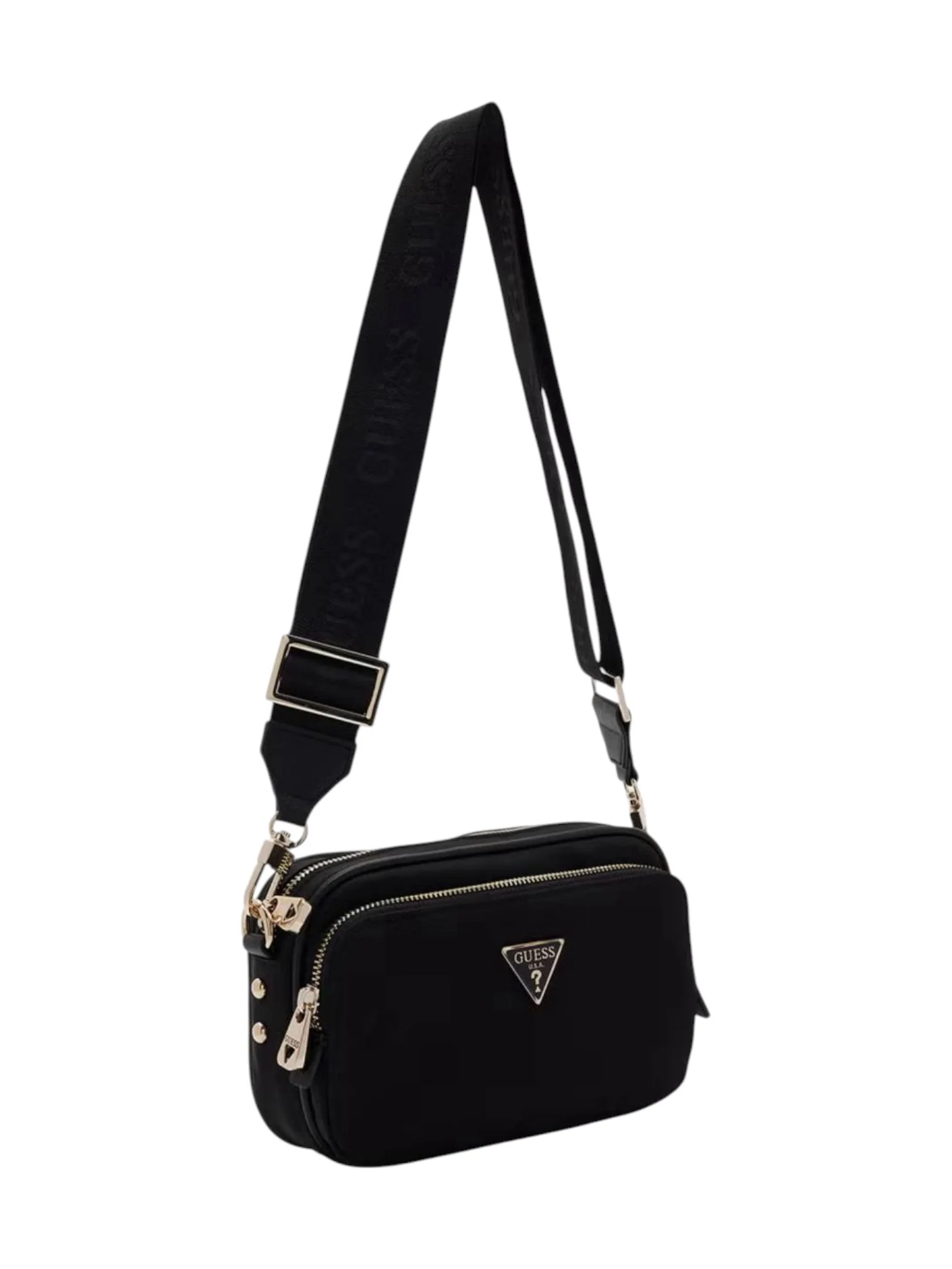 Guess Eco Gemma Black Women's Shoulder Bag - Image 4