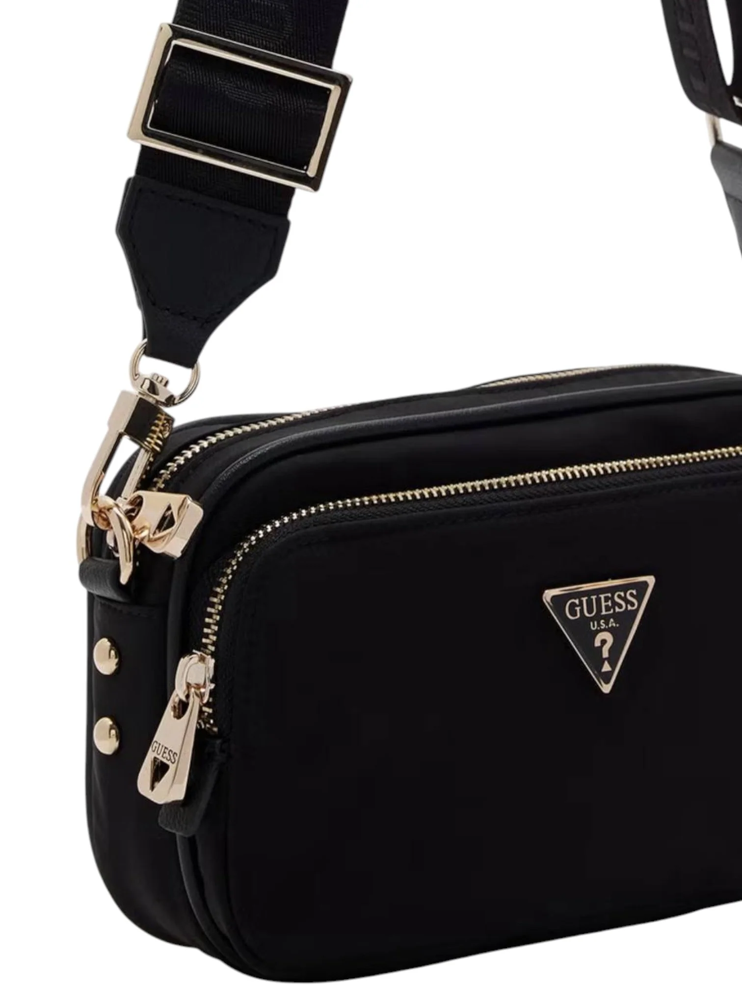 Guess Eco Gemma Black Women's Shoulder Bag - Image 5
