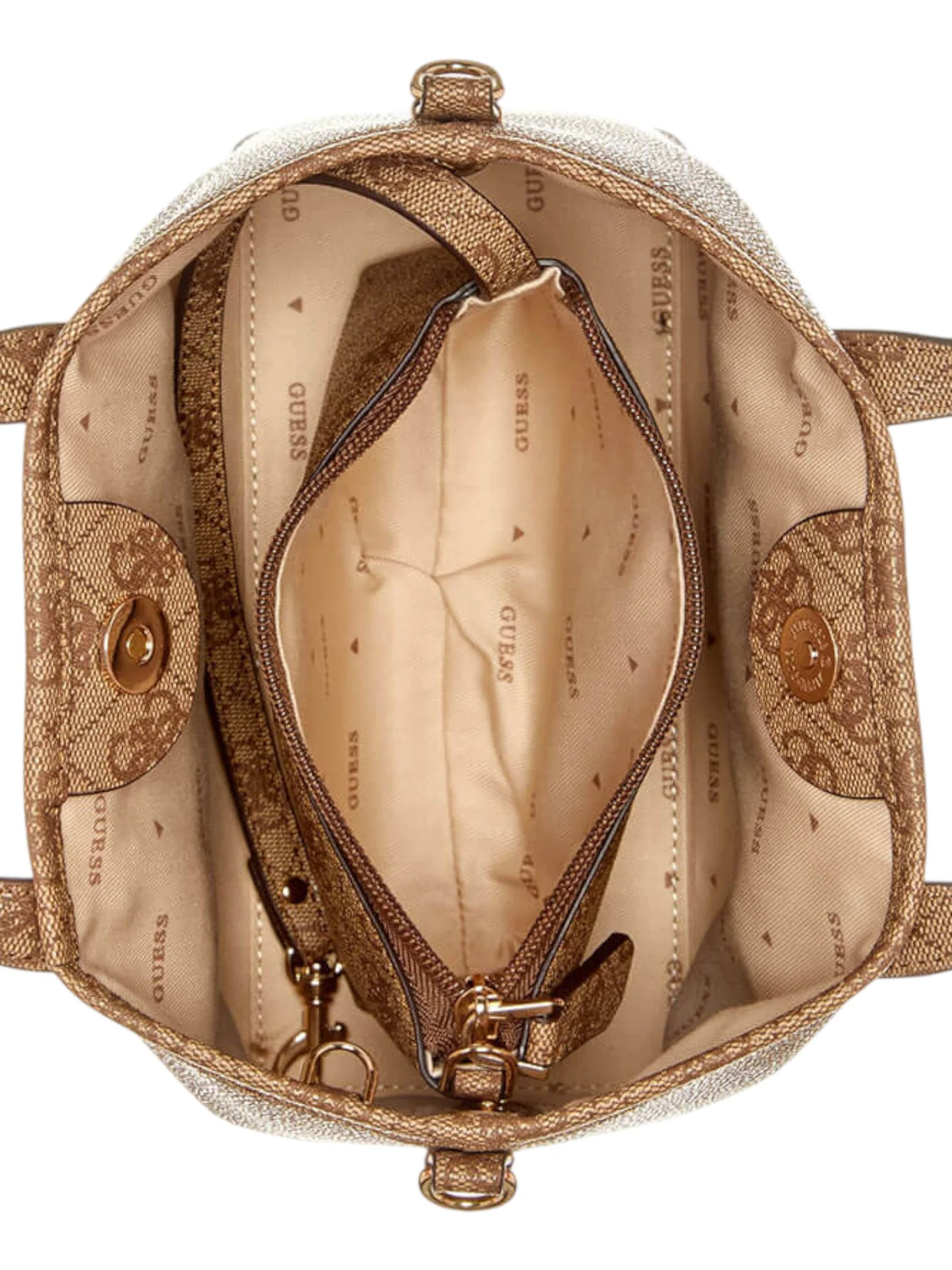 Guess Latona Monogram Patterned Mini Tote Bag Set - Image 11