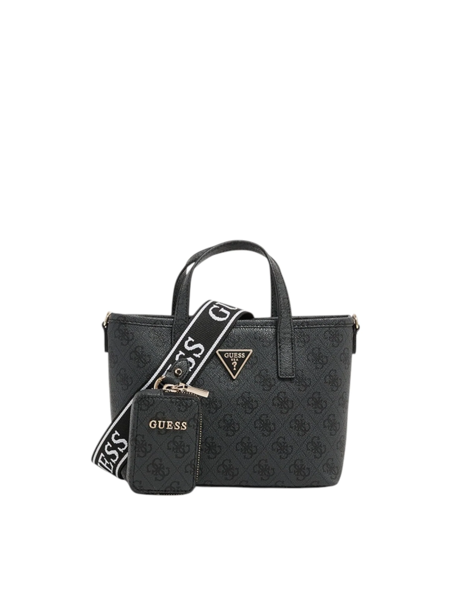 Guess Latona Monogram Patterned Mini Tote Bag Set - Image 3