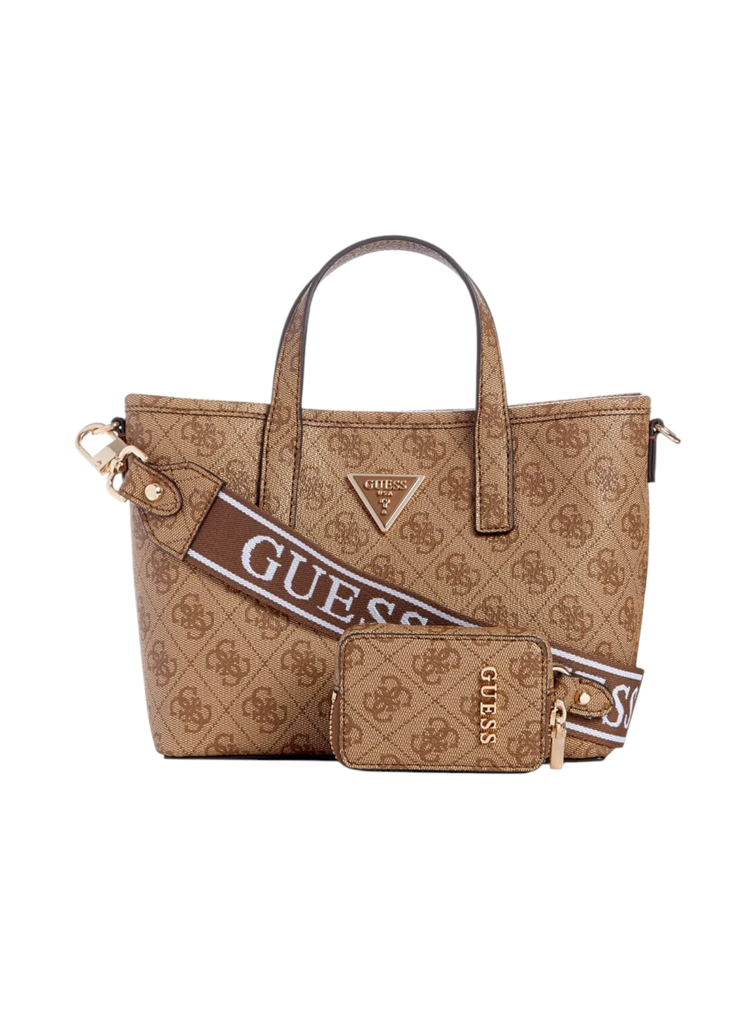 Guess Latona Monogram Patterned Mini Tote Bag Set - Image 9