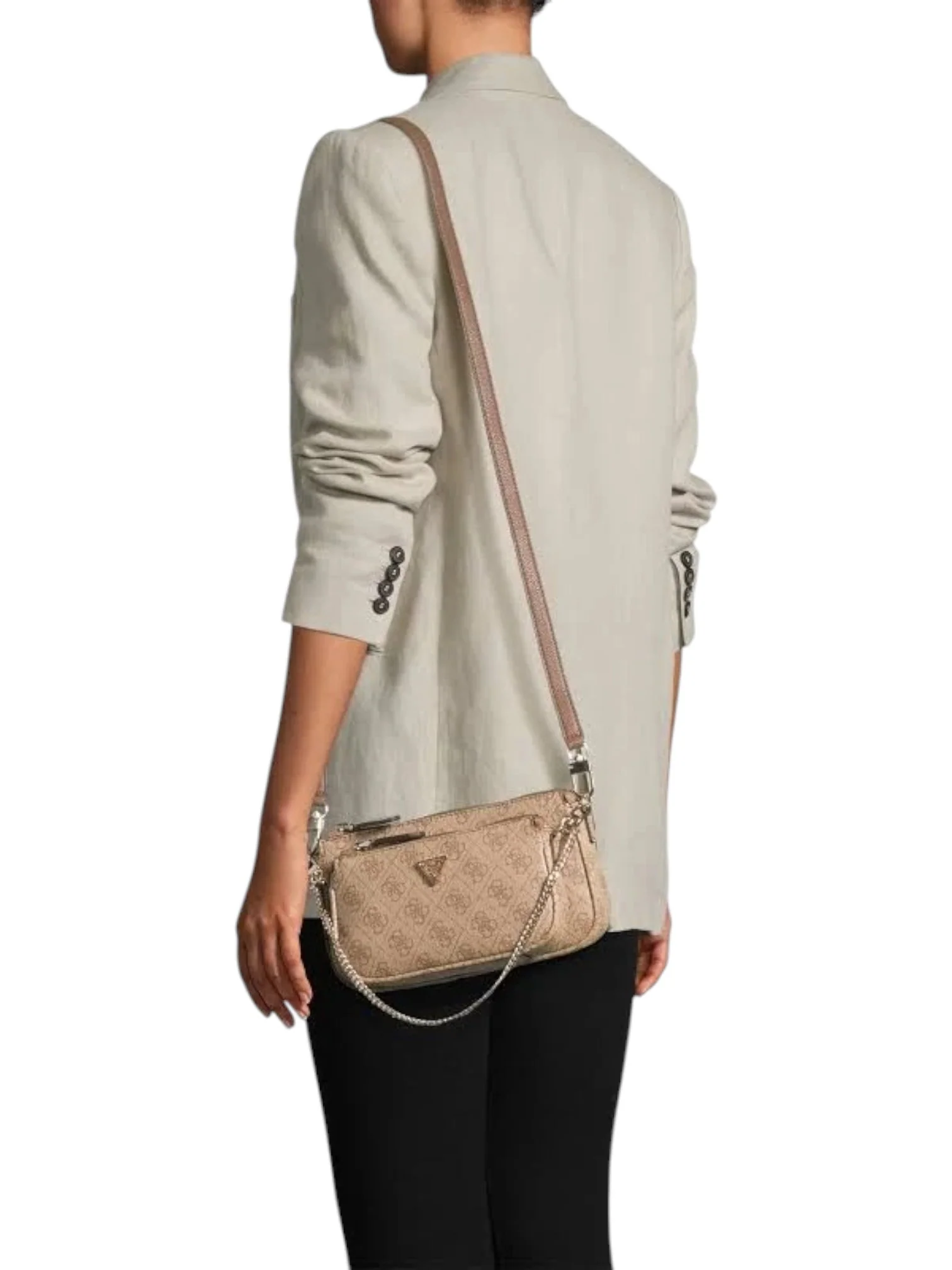 Guess Noelle Double Pouch Crossbody Handbag - Image 3