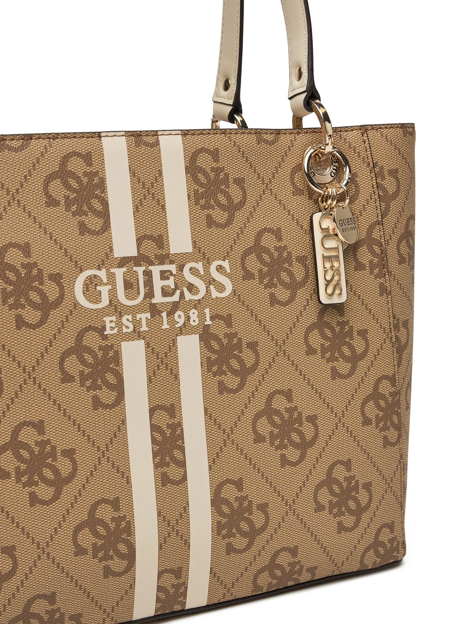 Guess Noelle II Beige Handbag - Image 4