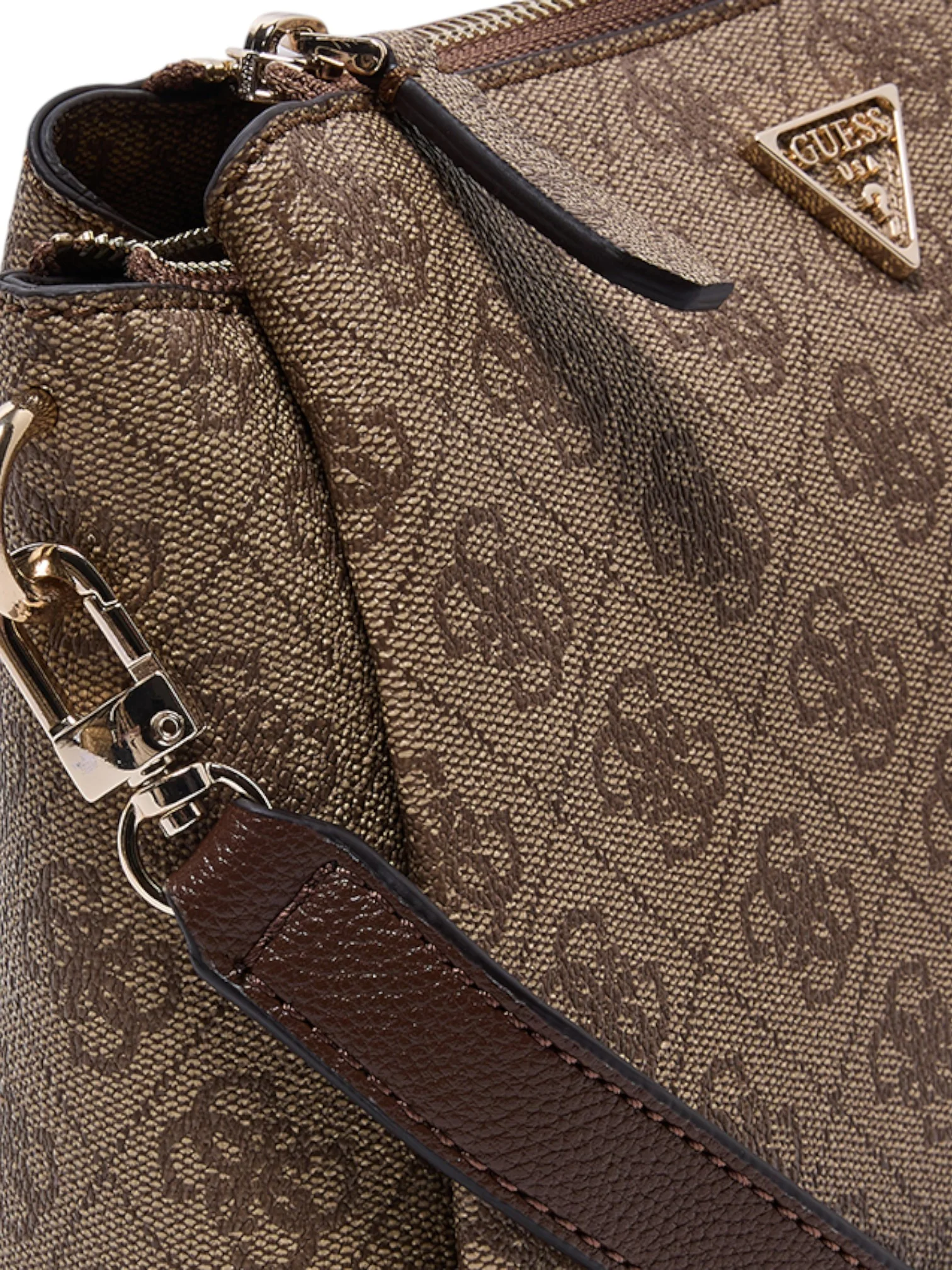 Guess Noelle II Brown Women's Shoulder Bag - Image 6