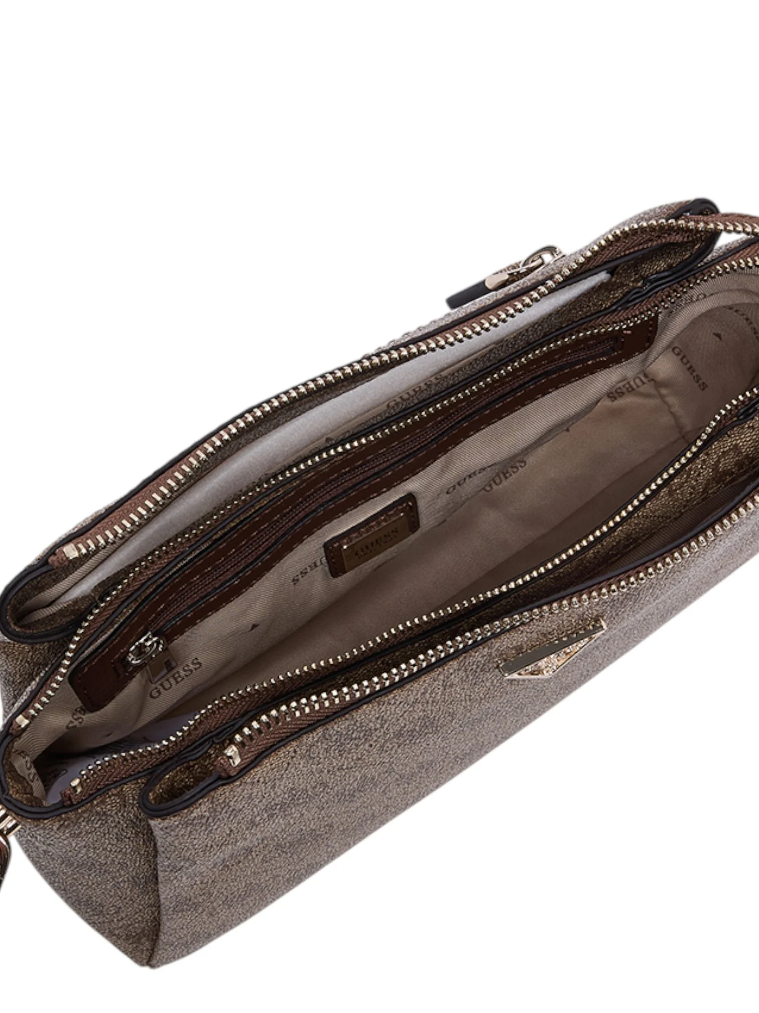 Guess Noelle II Brown Women's Shoulder Bag - Image 7