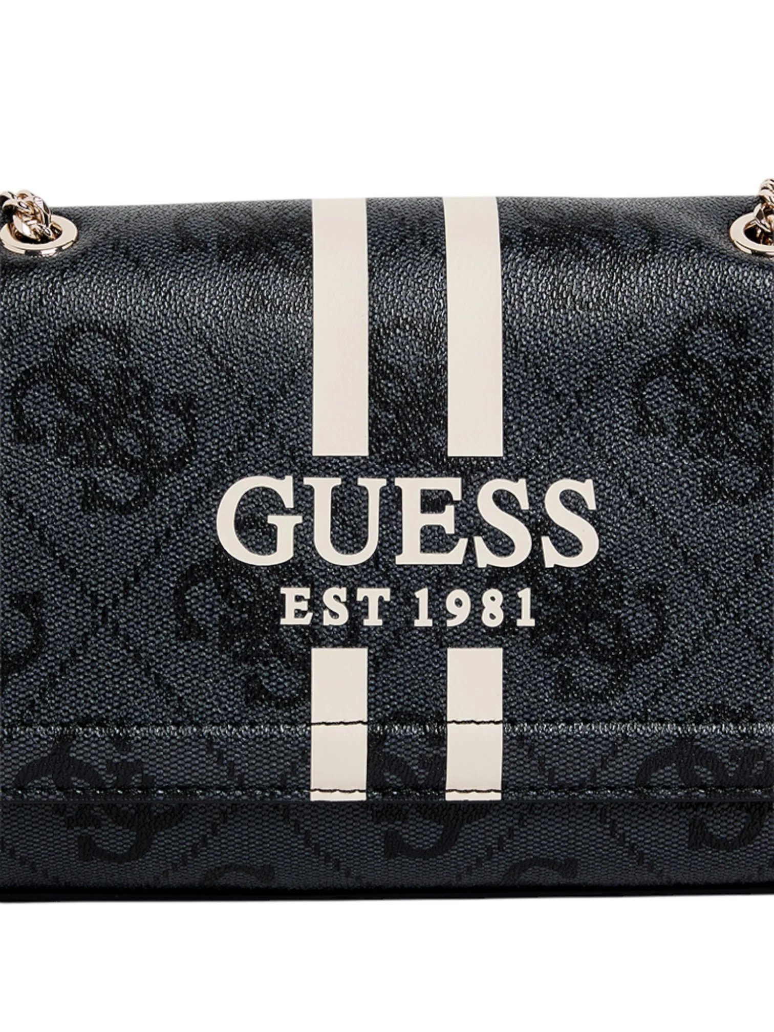 Guess Noelle II Logo Patterned Flap Convertible Crossbody Bag - Image 6