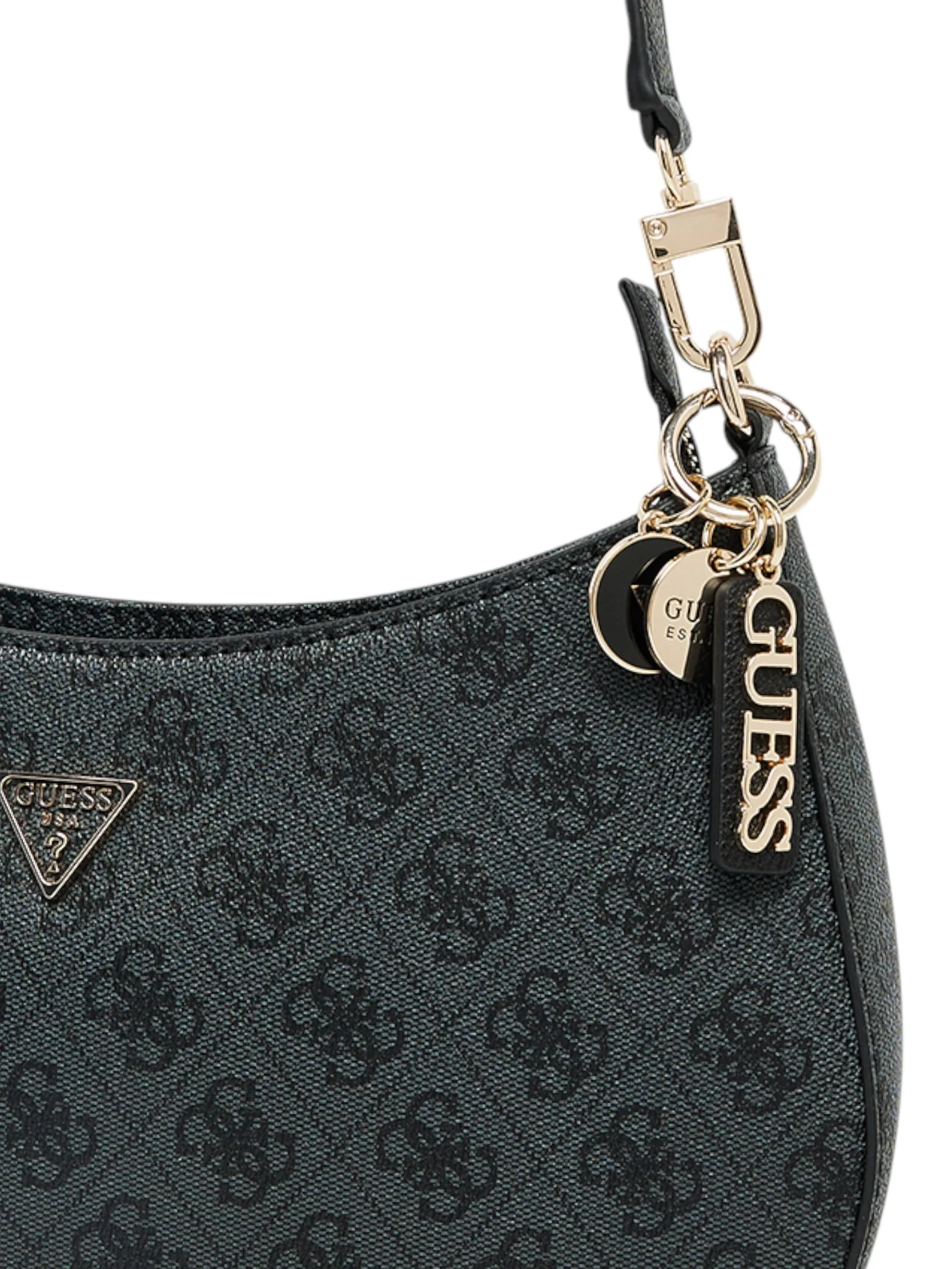 Guess Noelle II Monogram Patterned Shoulder Bag - Image 5