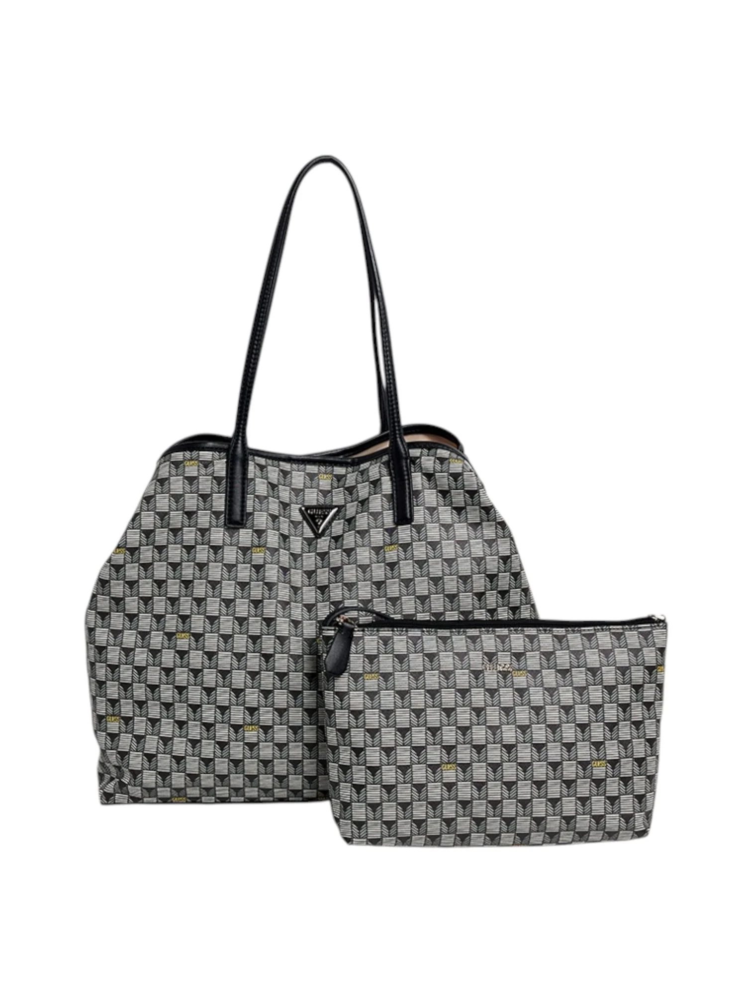 Guess Wave II Large 2 in 1 Tote Womens Bag In Black - Image 2