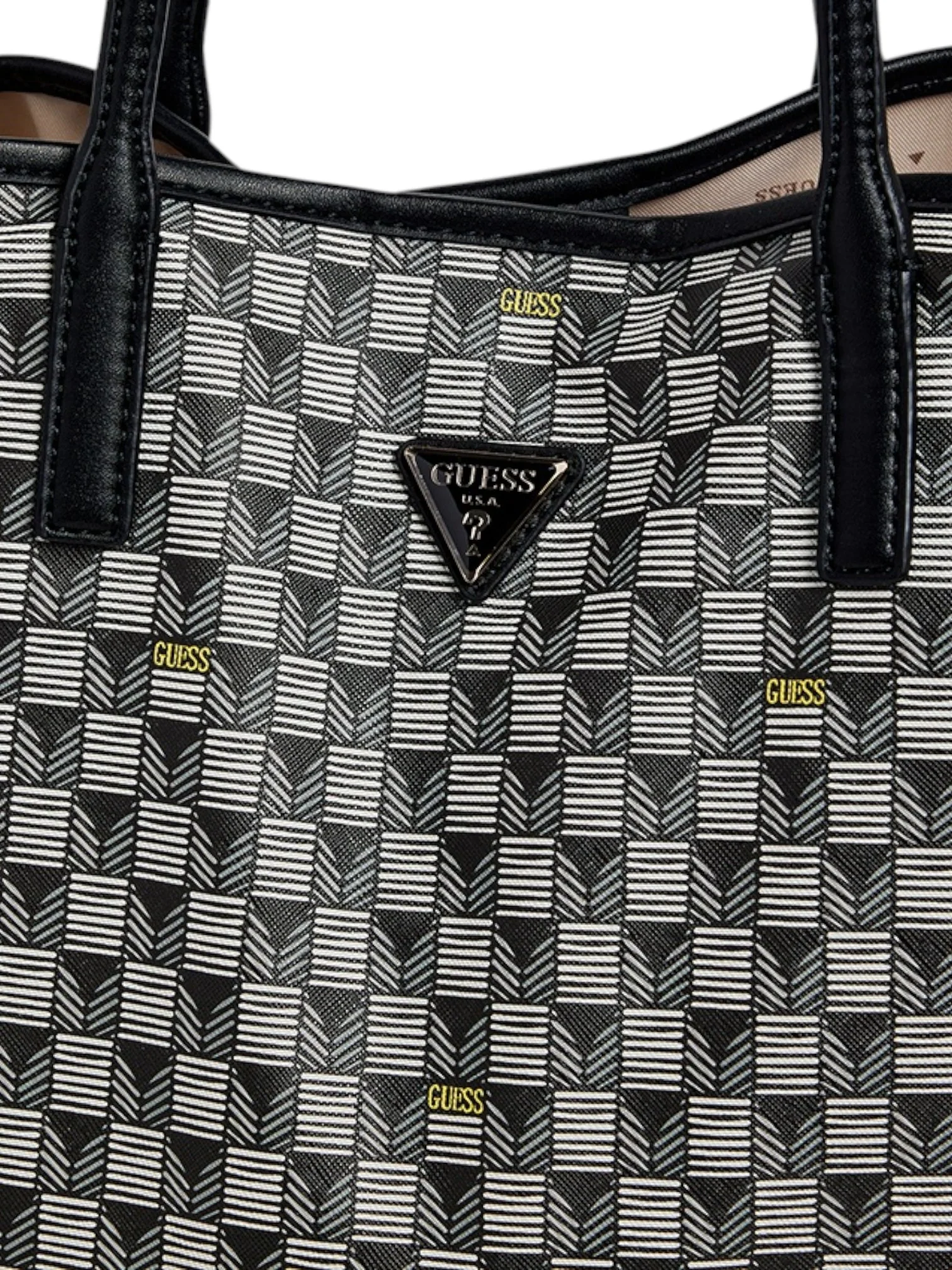 Guess Wave II Large 2 in 1 Tote Womens Bag In Black - Image 6