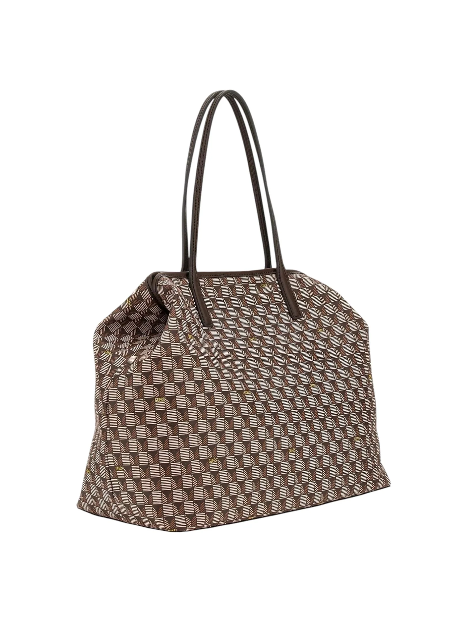Guess Wave Large 2 in 1 Tote Womens Bag In Brown - Image 3