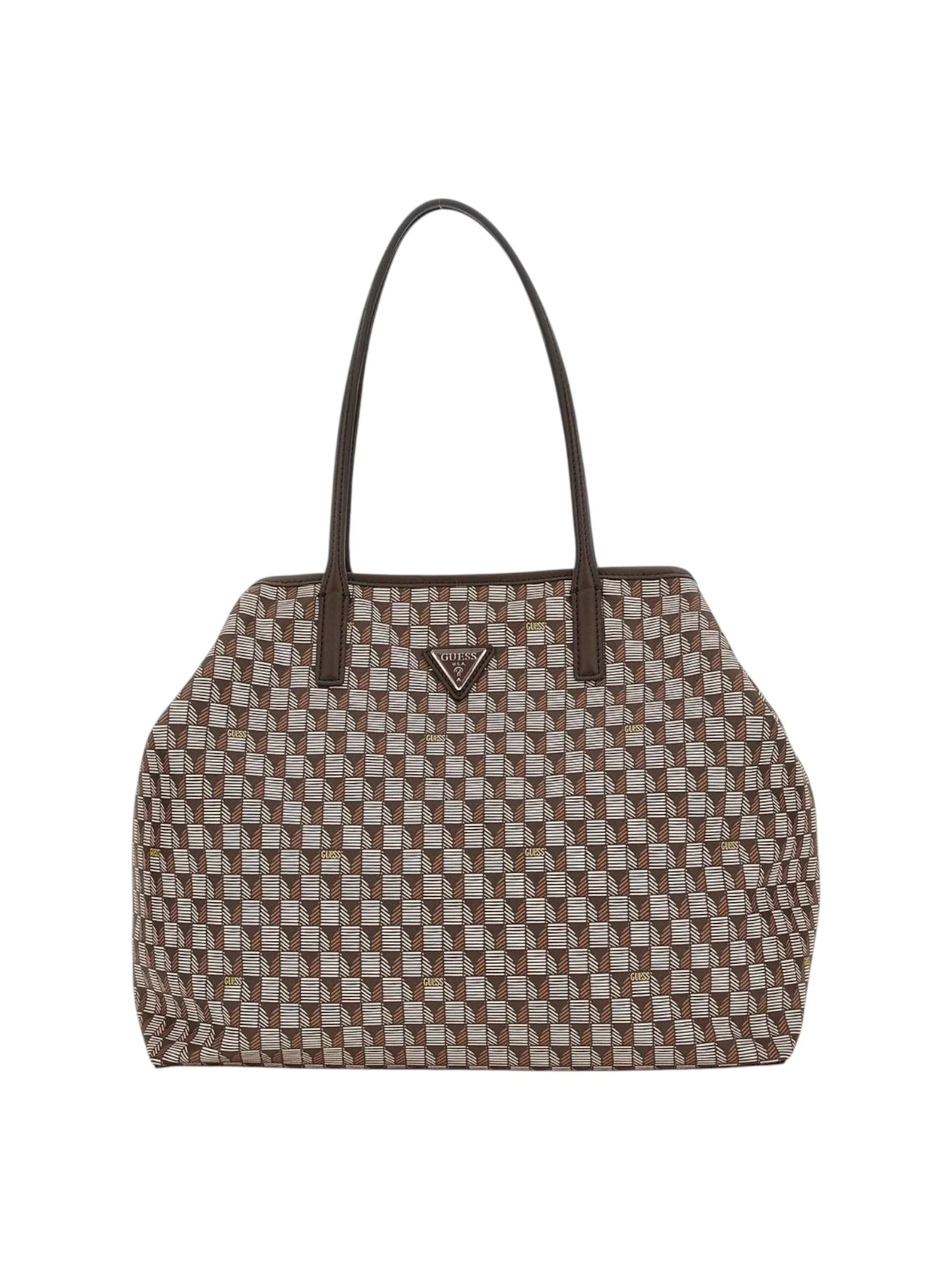 Guess Wave Large 2 in 1 Tote Womens Bag In Brown - Image 4