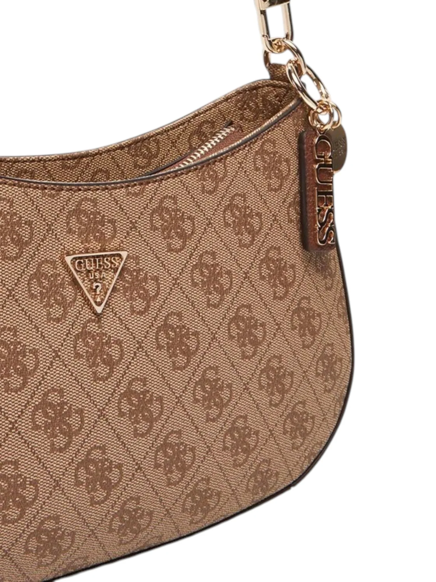 Guess Women’s Latte Logo/Brown Noelle II Shoulder Bag - Image 3