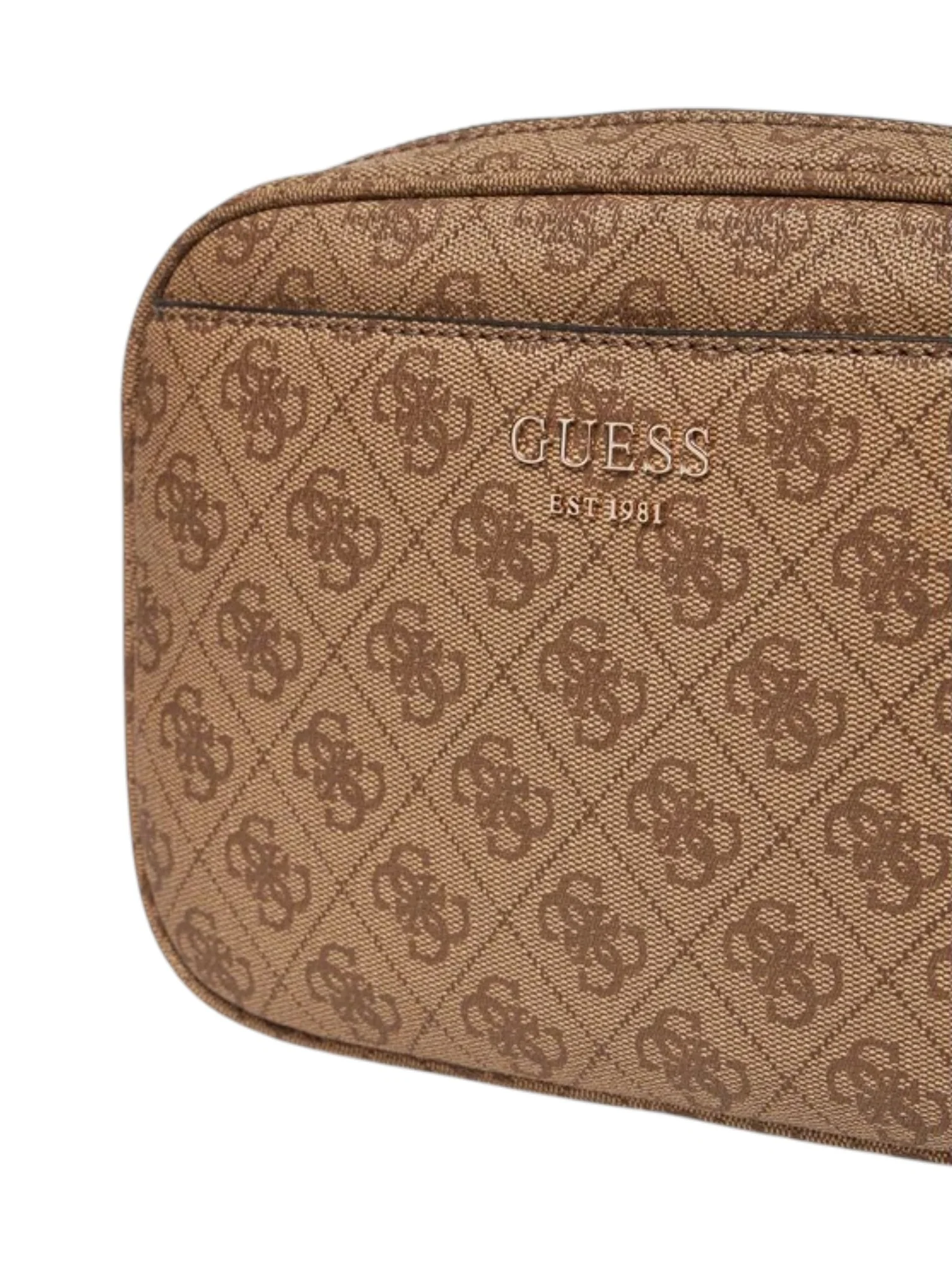 Guess Women’s Latte Logo/Brown Vikky II Shoulder Bag - Image 4