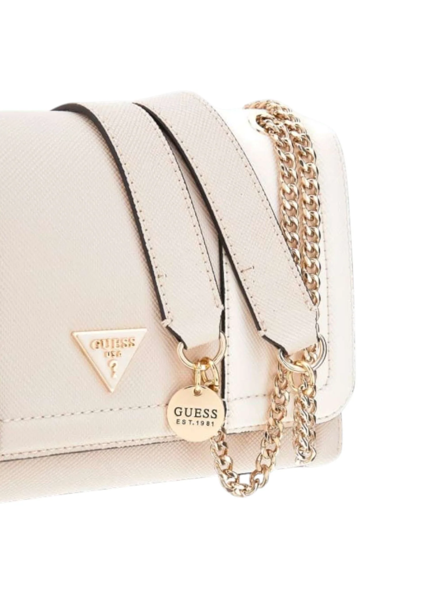 Guess Women’s Off White/Taupe Noelle II Crossbody Bag - Image 3