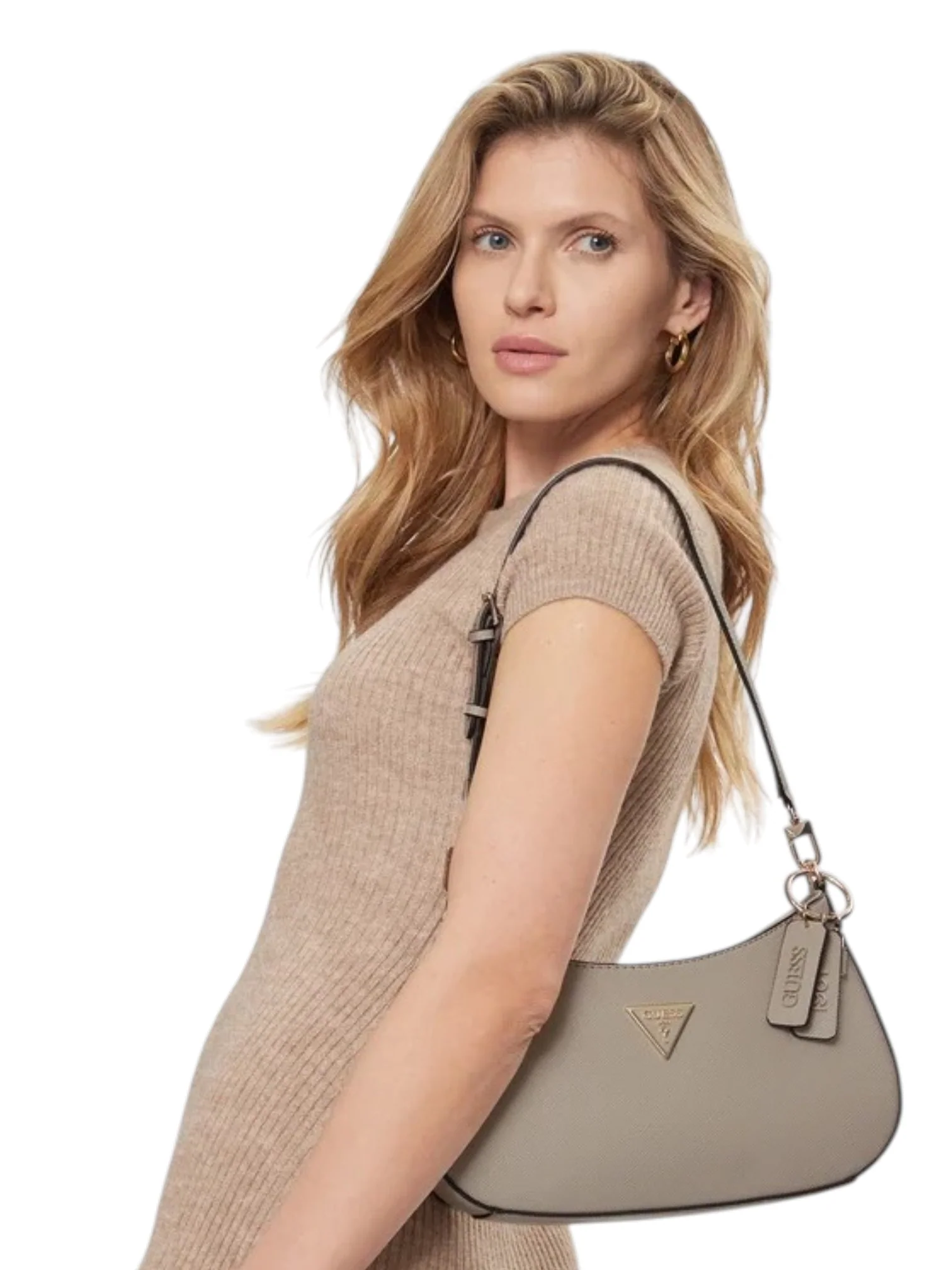 Guess Women’s Taupe Noelle Shoulder Bag