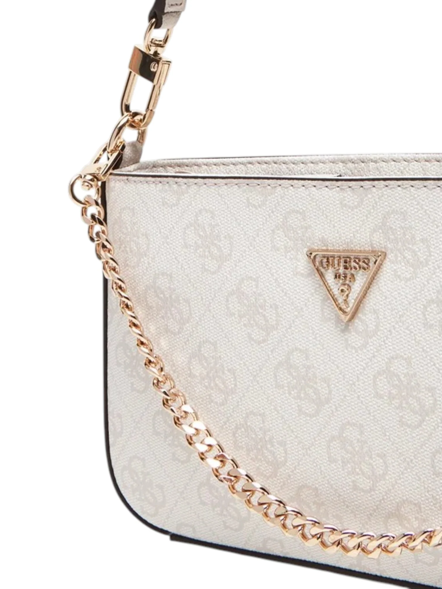 Guess Women’s White Logo Noelle II Mini Shoulder Bag - Image 4