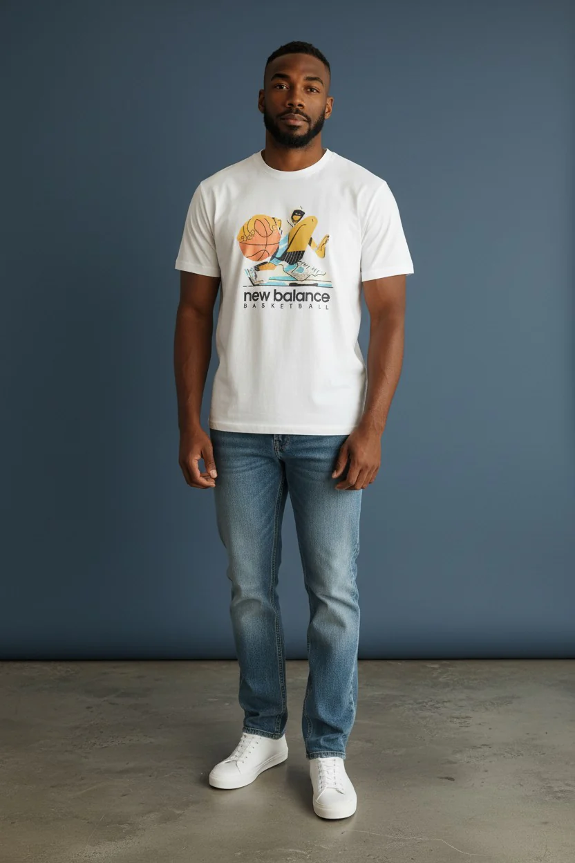 Hoops Cotton Jersey Short Sleeve