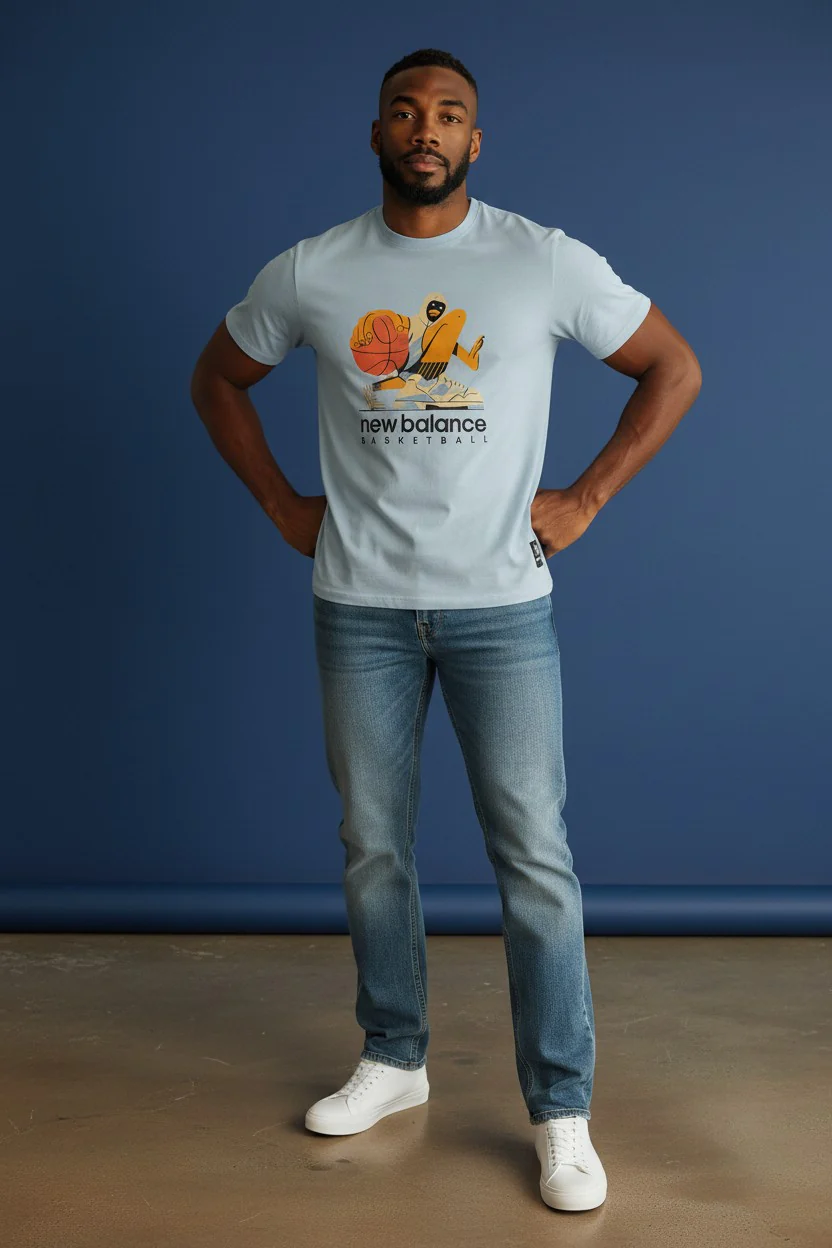 Hoops Cotton Jersey Short Sleeve